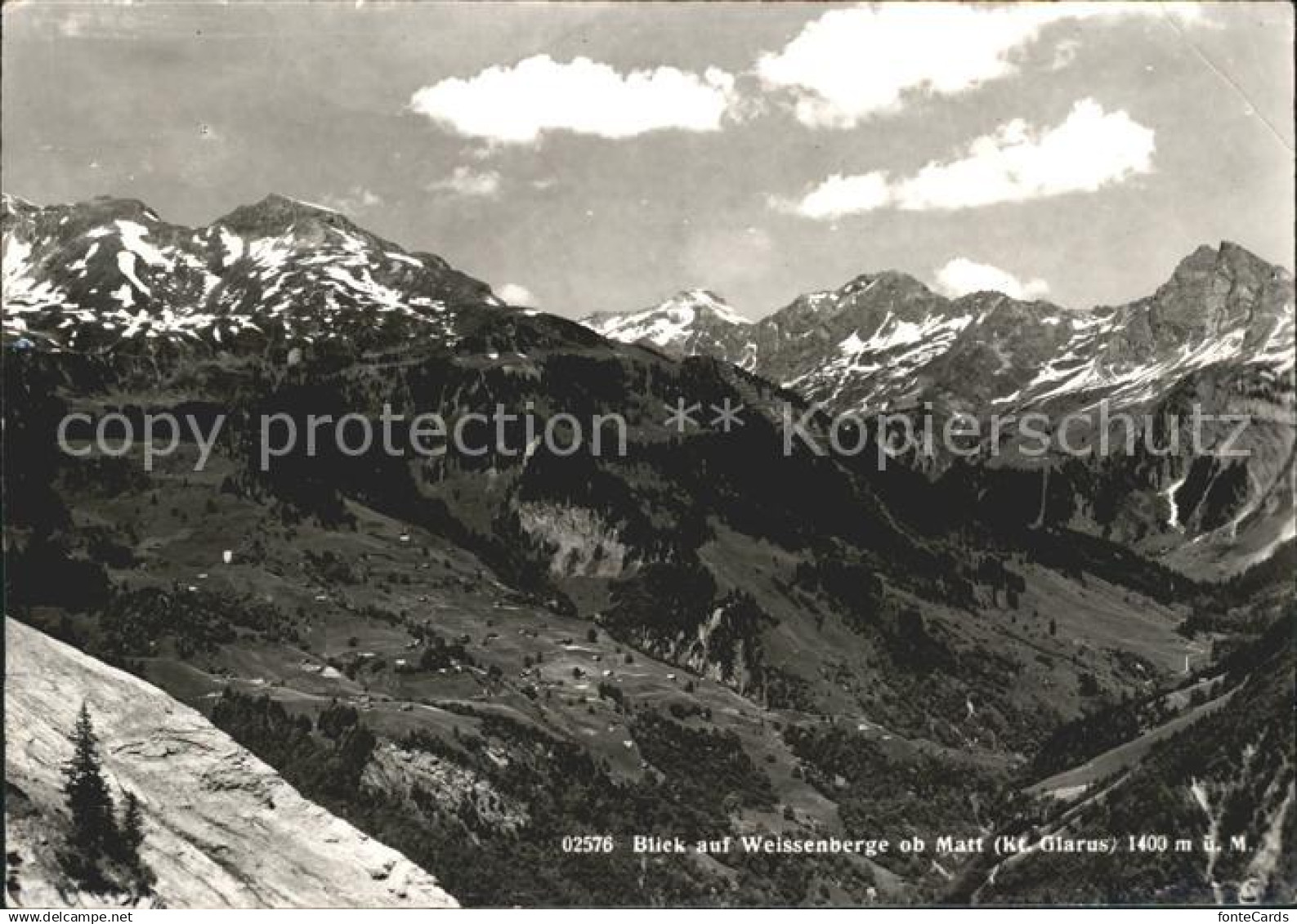 11631443 Matt Blick auf Weissenberge Alpenpanorama Matt