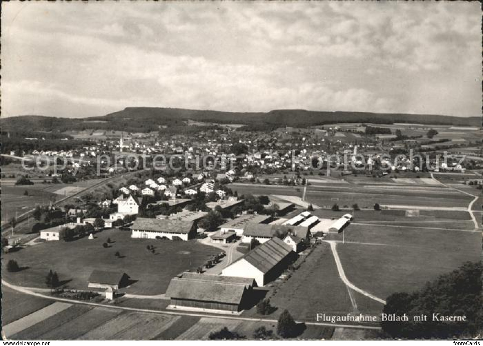 11635897 Buelach ZH mit Kaserne Fliegeraufnahme Buelach