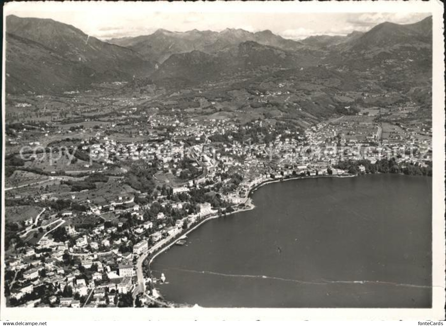 11643742 Lugano TI Panorama Luganersee