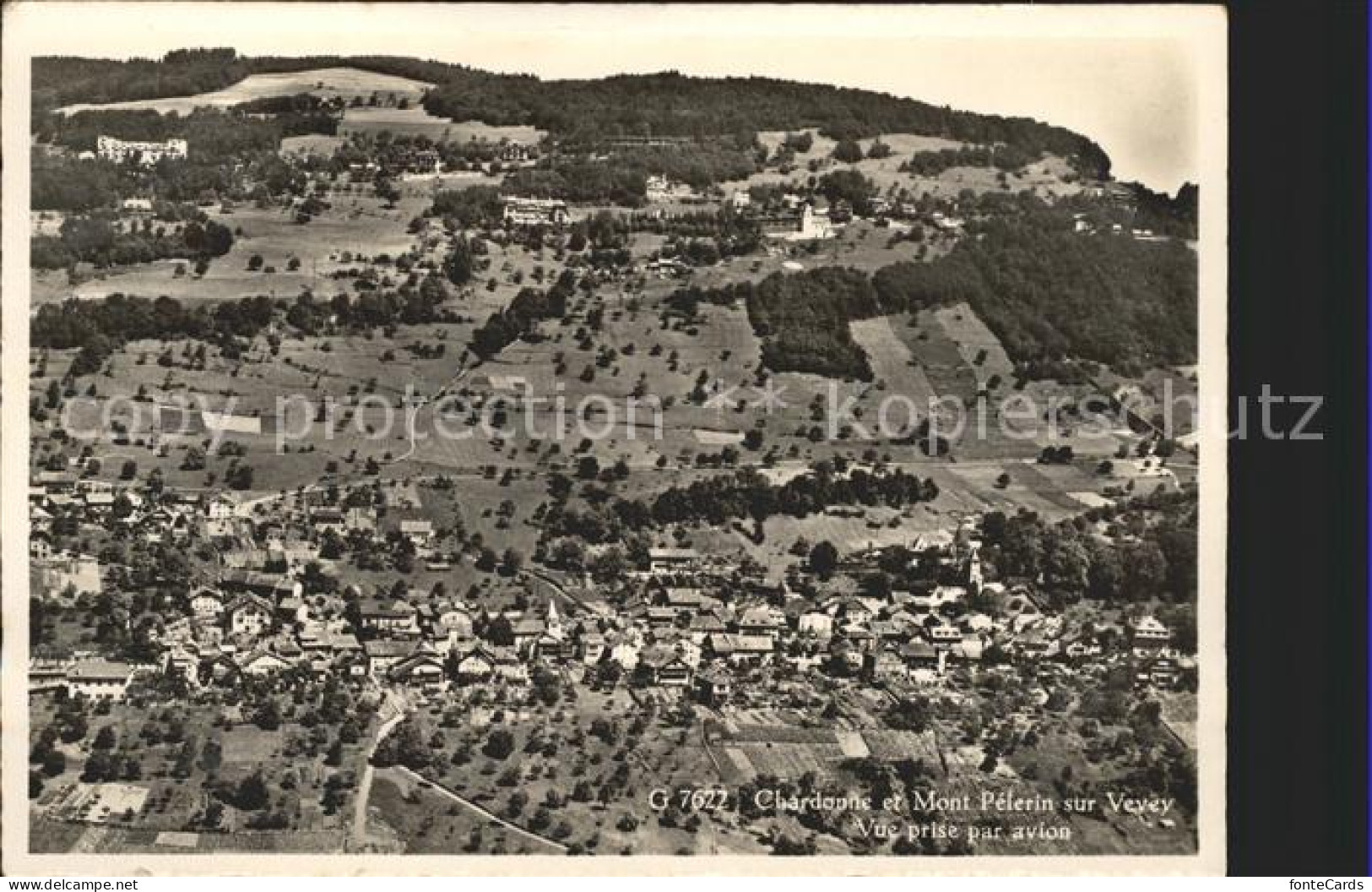 11644784 Chardonne et Mont Pelerin vue aerienne Chardonne