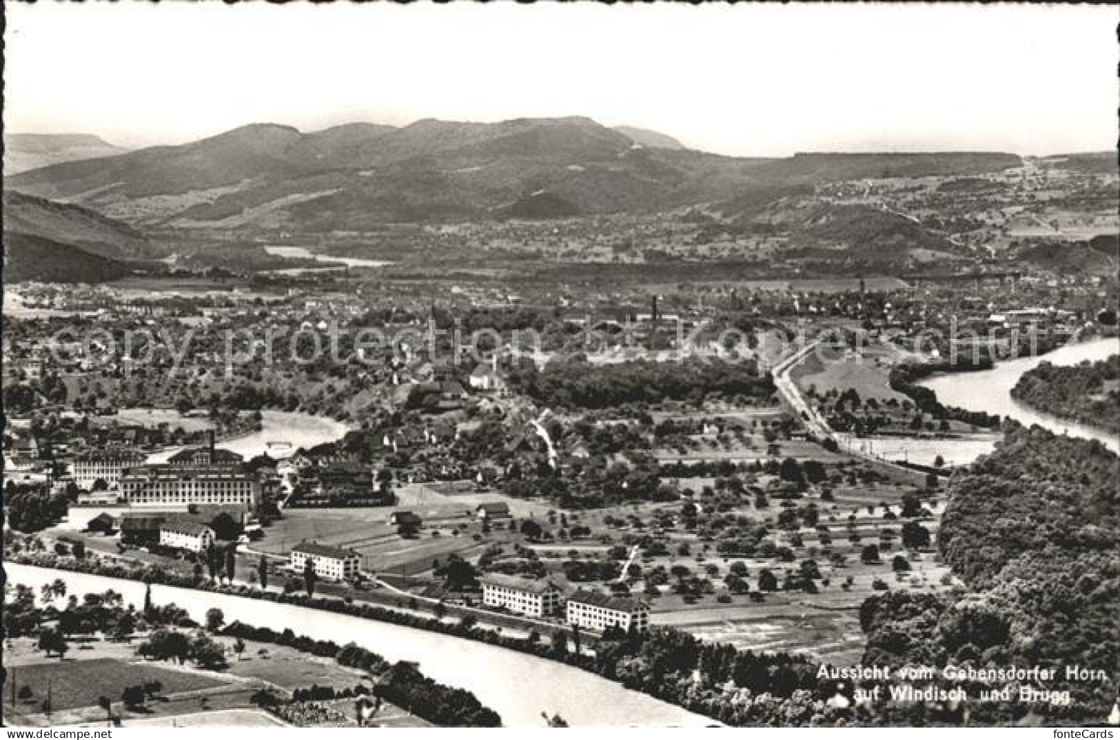 11647590 Windisch AG Panorama Aussicht vom Gebenstorfer Horn