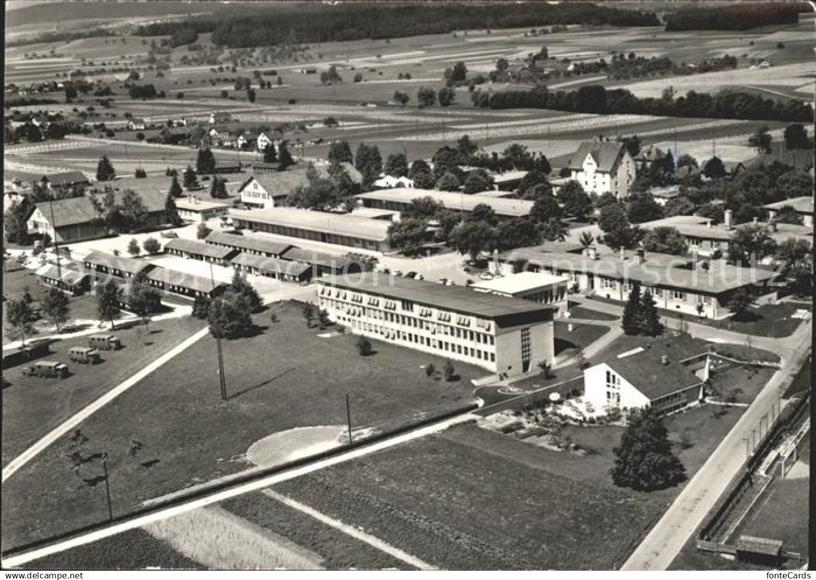 11650446 Buelach ZH Kaserne Buelach Soldatenhaus des CVJM Fliegeraufnahme