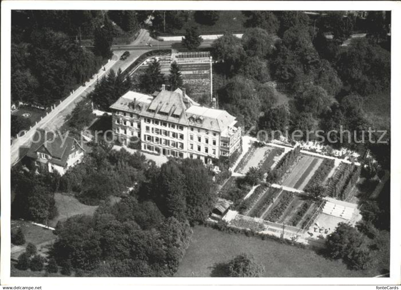 11658012 Fluntern Zuerich Fliegeraufnahme Erholungsheim Zuerichbergstrasse 110