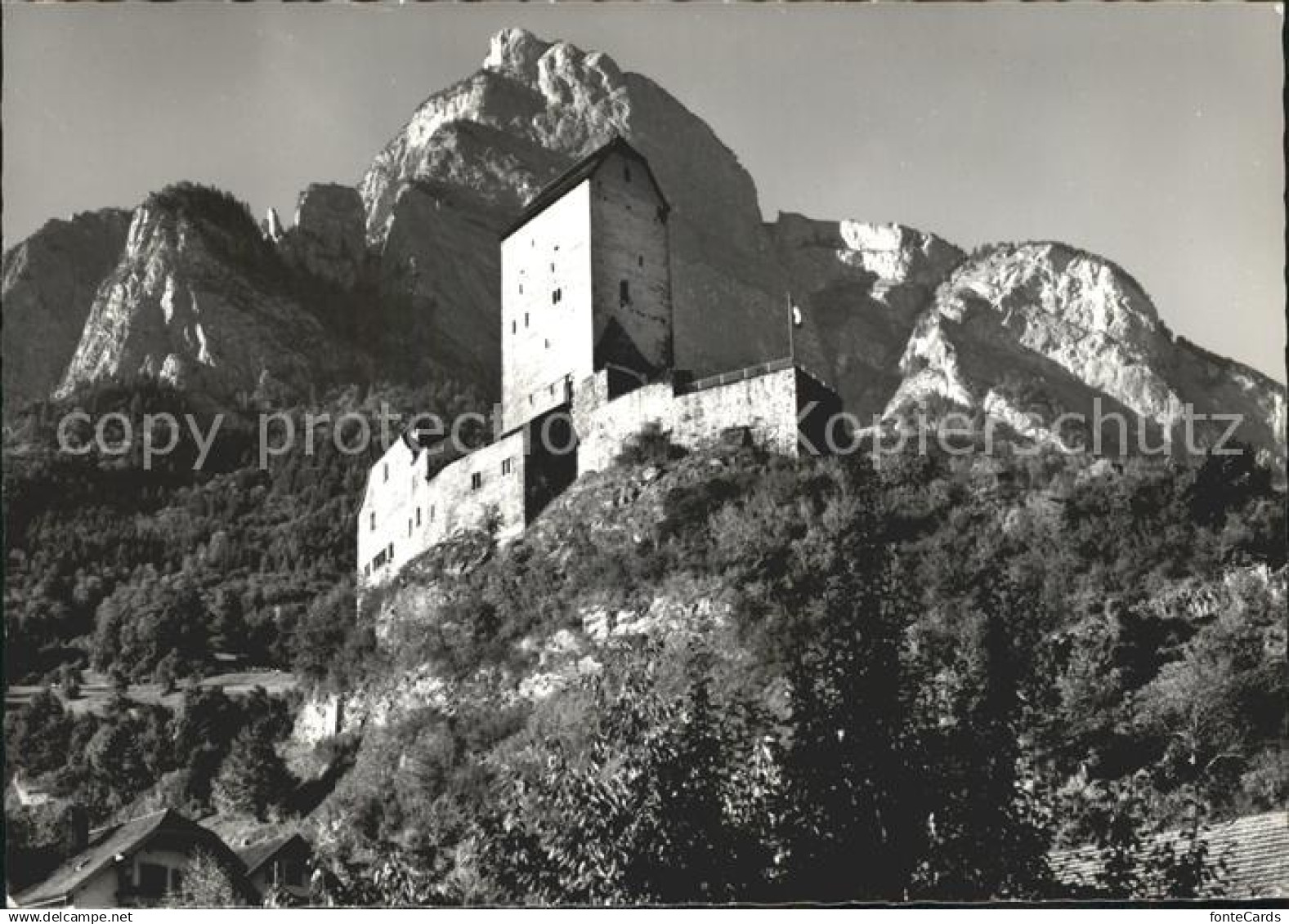 11666127 Sargans Schloss Sargans mit Gonzen