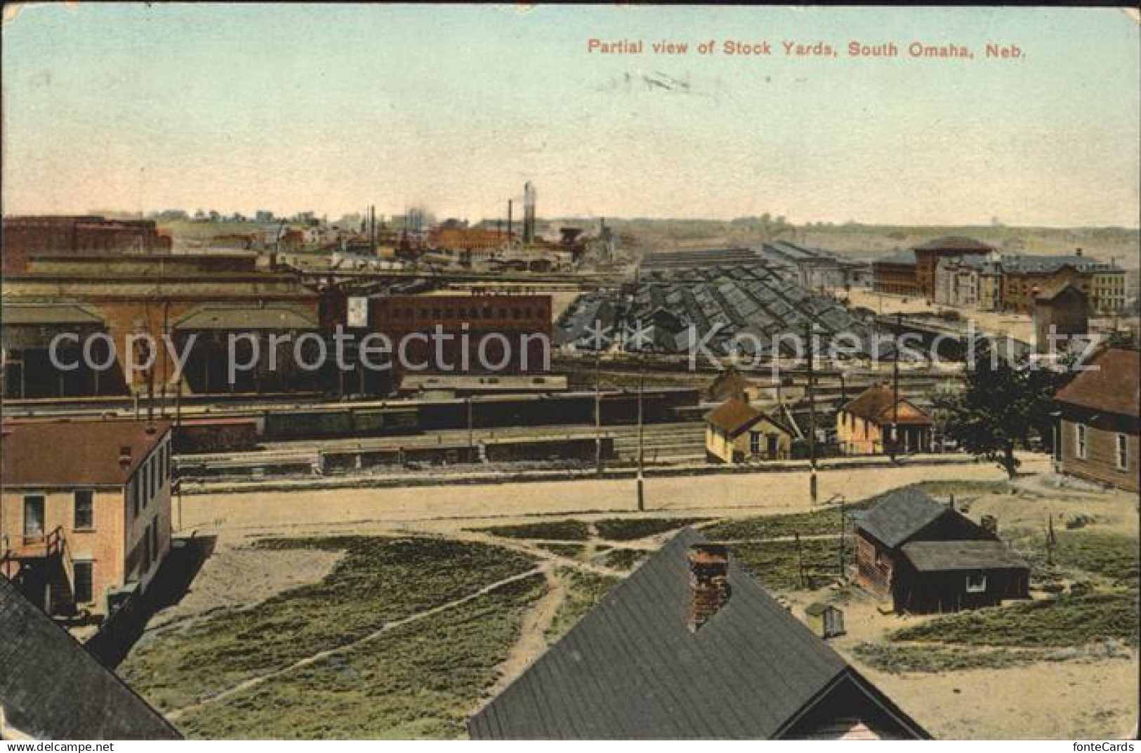 11688709 Omaha Nebraska Partial view of Stock Yards