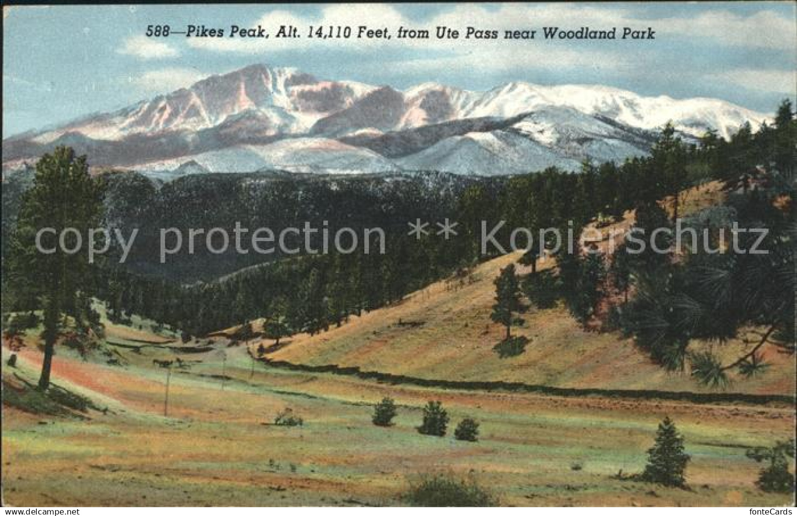 11693922 Woodland Park Panorama Pikes Peak Rocky Mountains Woodland Park