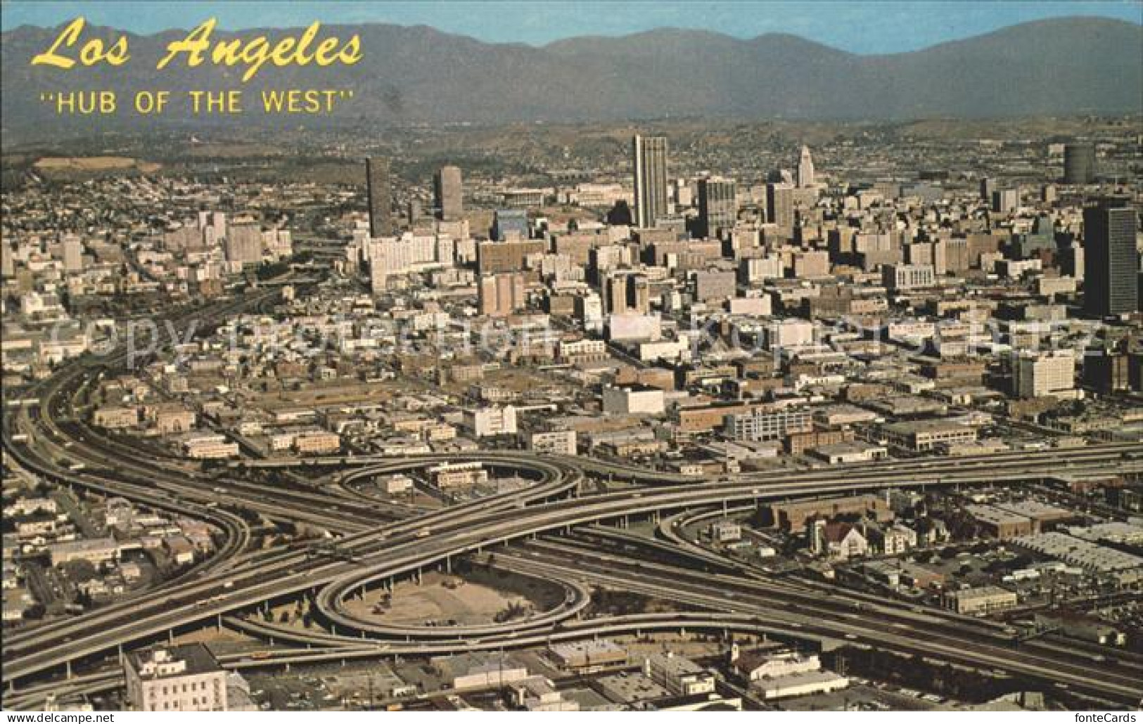 11696972 Los Angeles California Fliegeraufnahme downtown Los Angeles showing wor