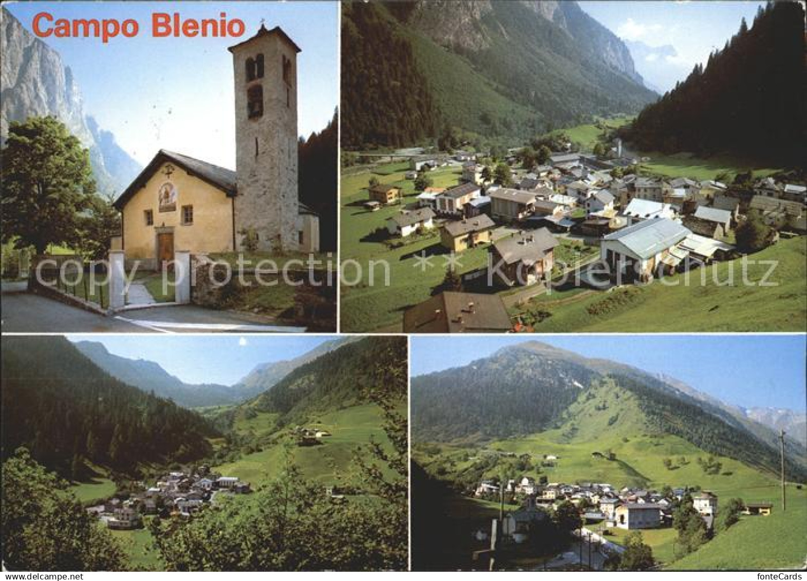 11713540 Blenio Campo Blenio Kirche Teilansichten