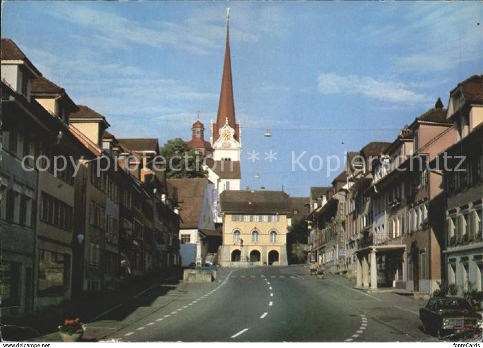 11719121 Beromuenster Strassenpartie mit Muenster Beromuenster