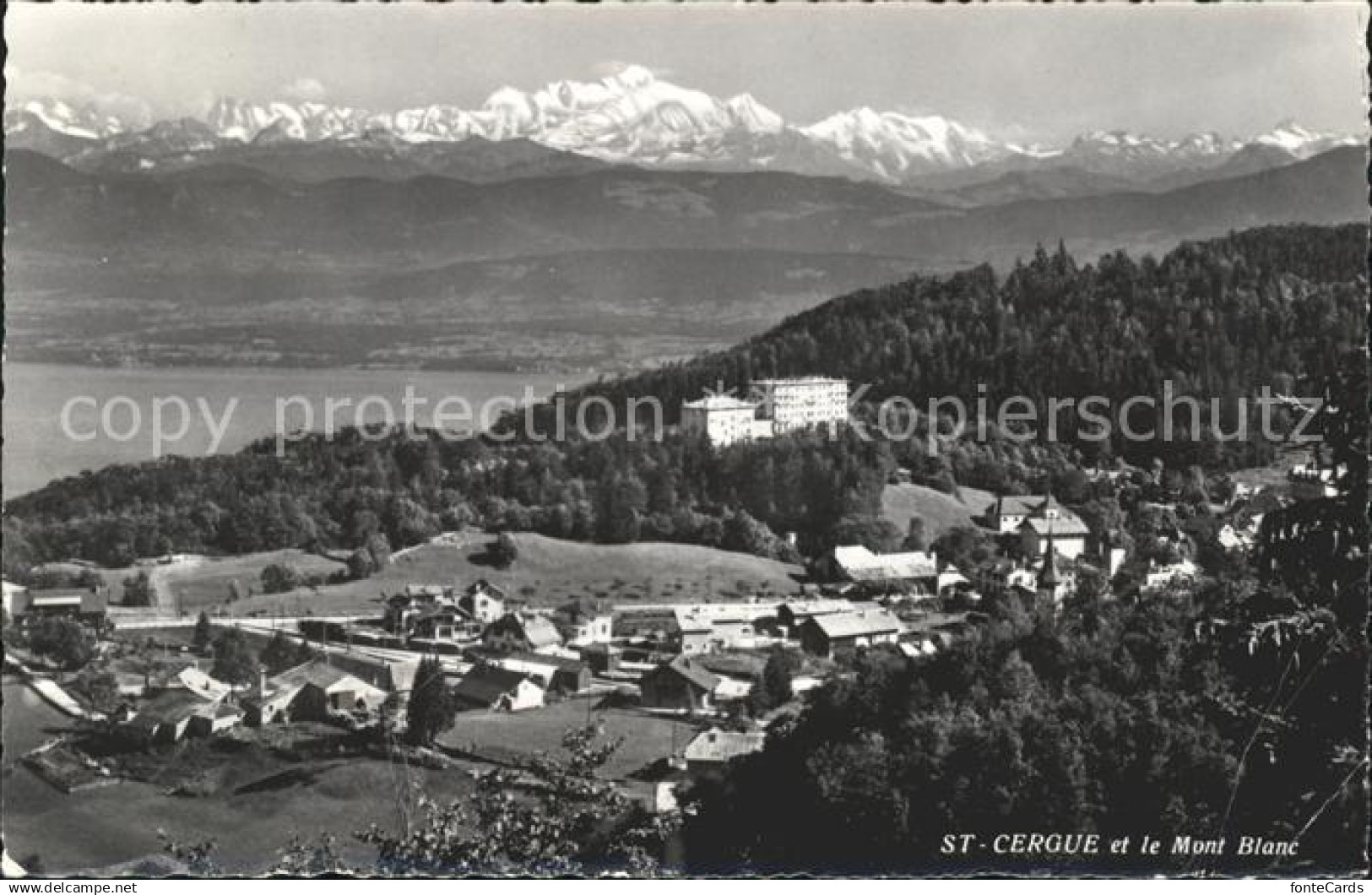 11731929 Saint-Cergue Nyon Suisse et le Mont Blanc