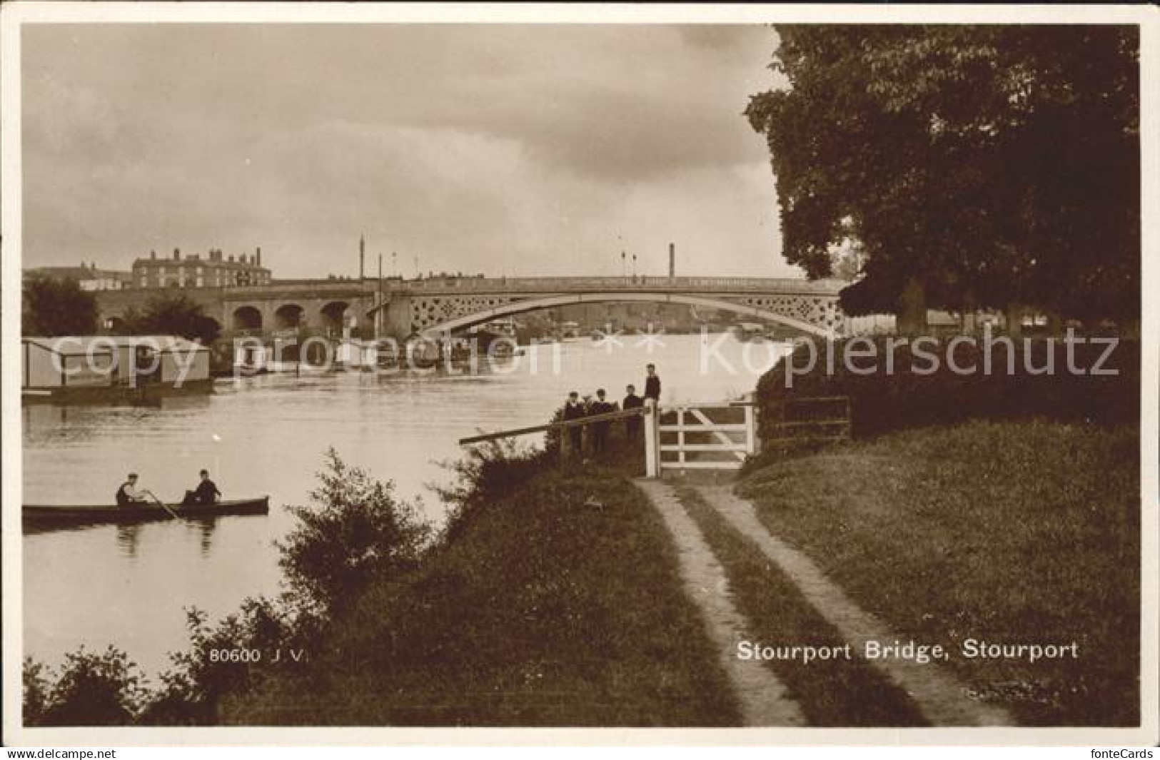 11732694 Stourport on Severn Bridge Valentine's Post Card