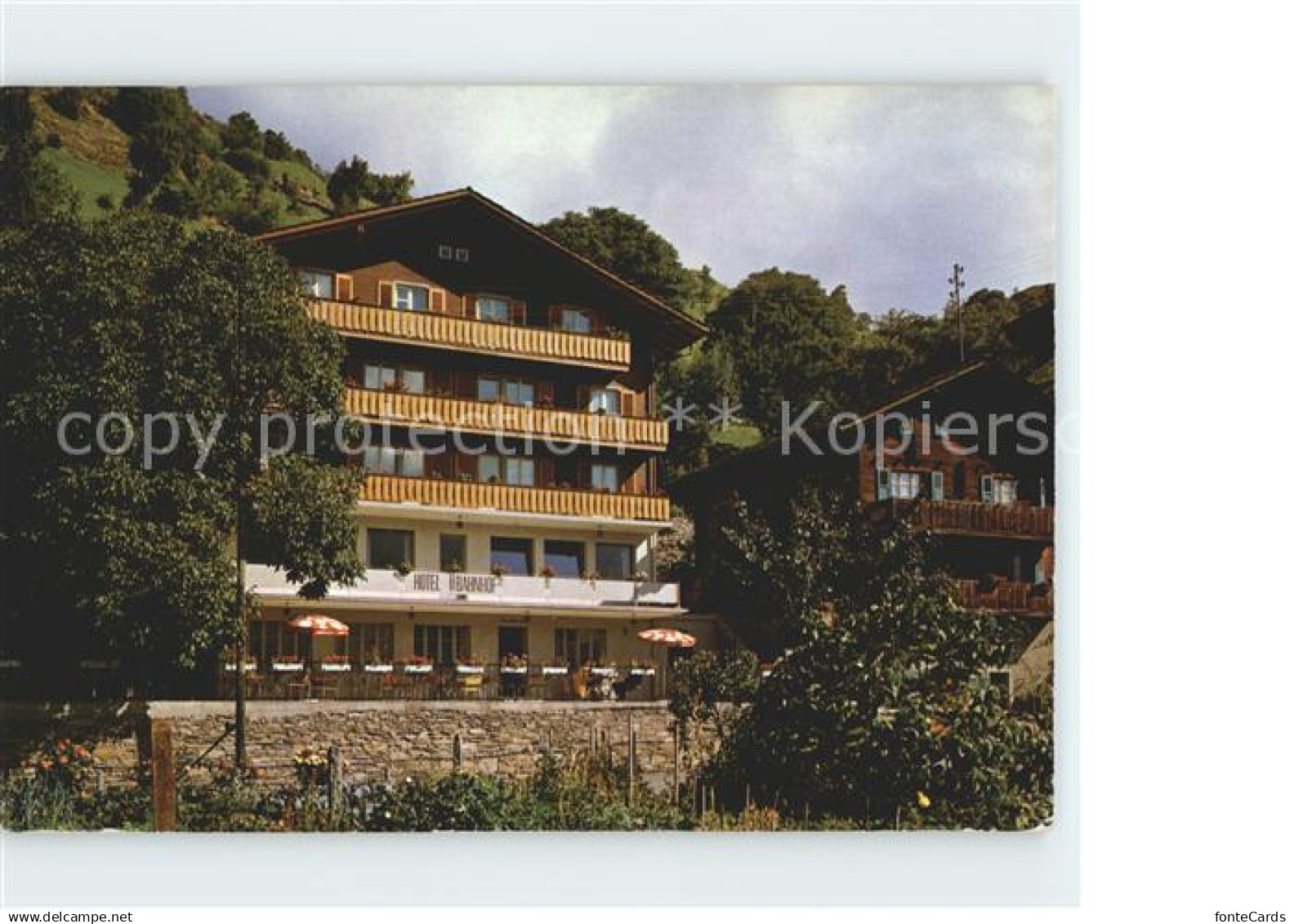 11748621 Loetschenpass Hotel Bahnhof Ausserberg Loetschberg-Suedrampe  Loetschen