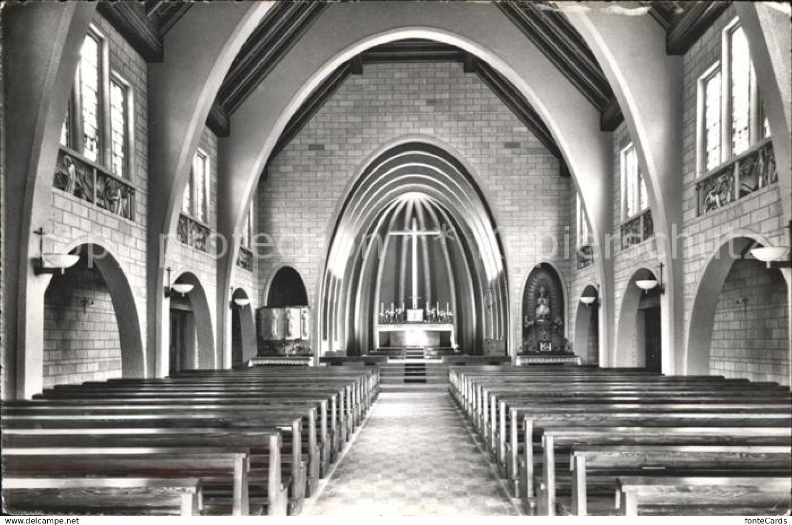 11757122 Grandvillard Eglise Interieur