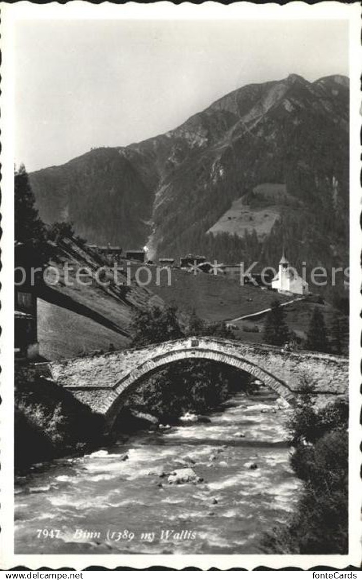 11762201 Binn Bruecke Fluss Binn