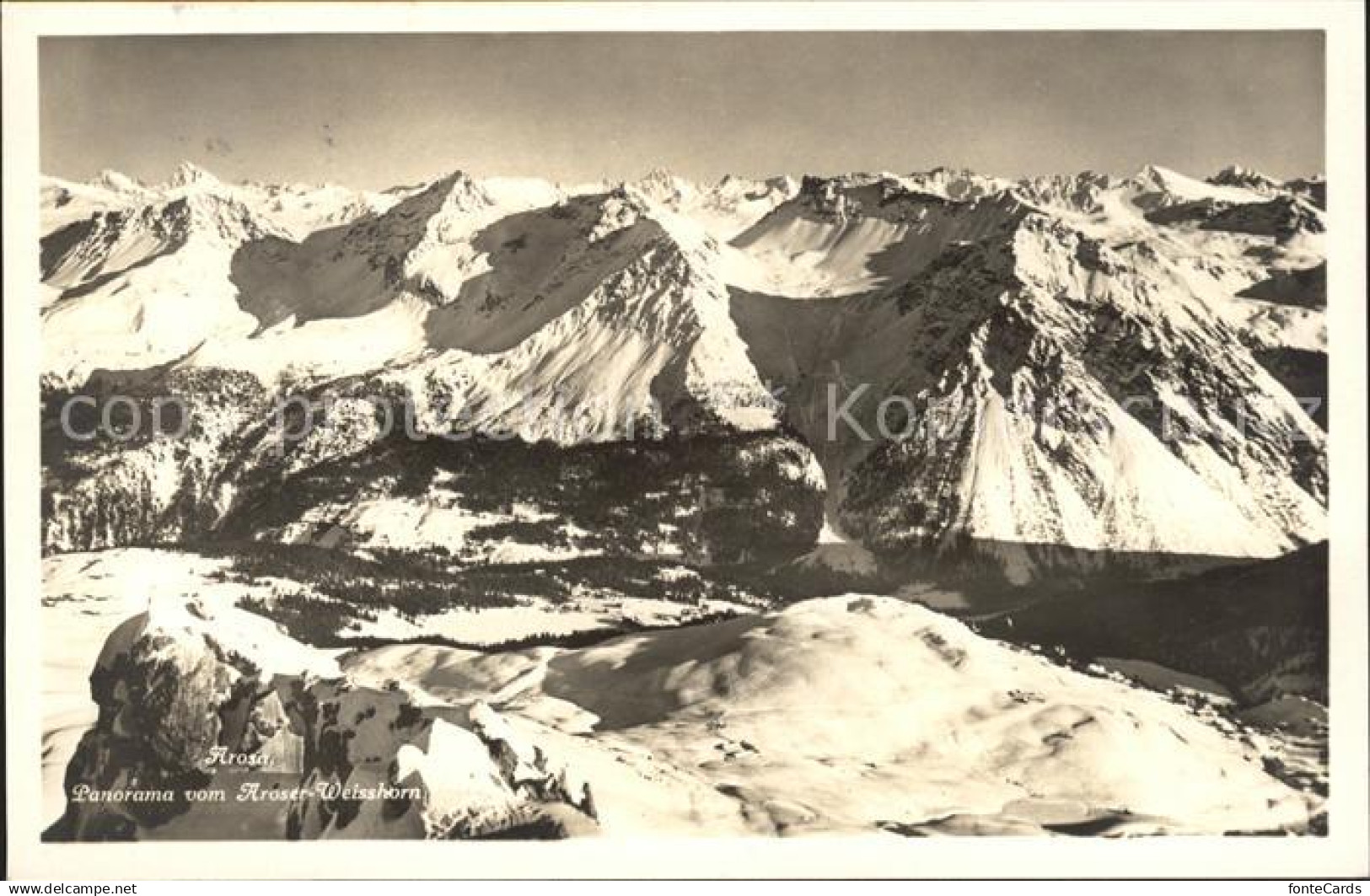 11773334 Arosa GR Panorama Arosa-Weisshorn Arosa