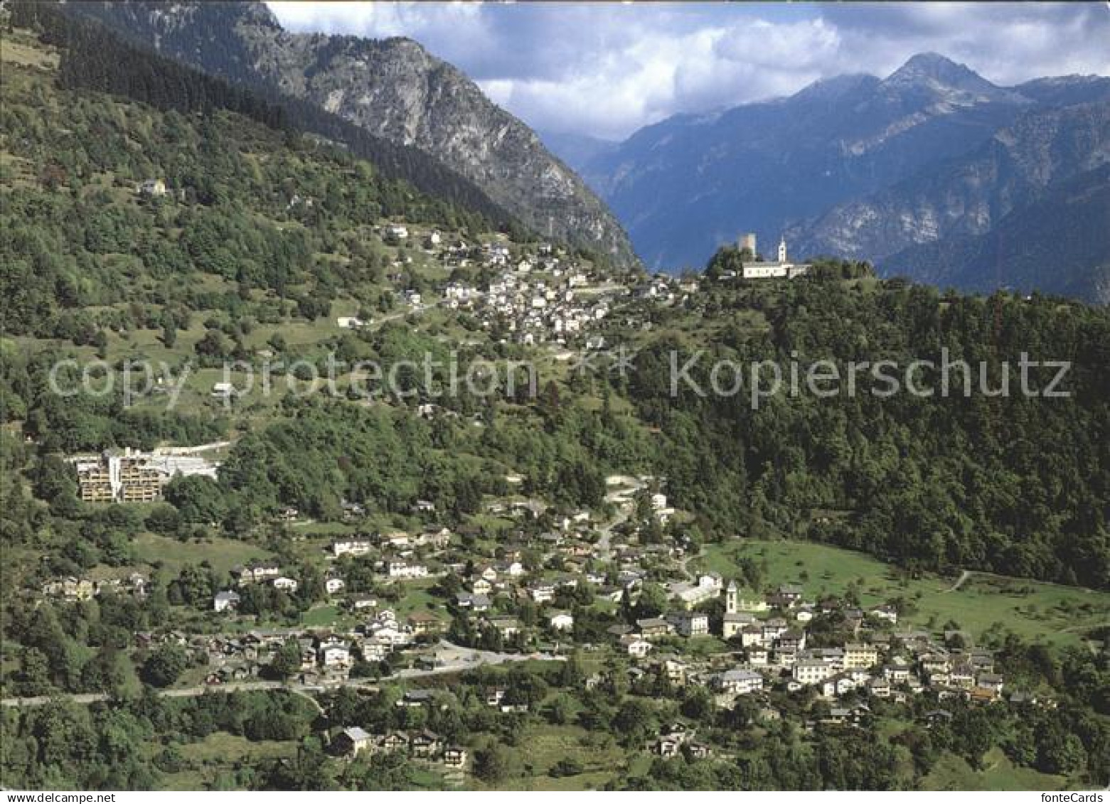 11852762 Sta Maria Calanca Fliegeraufnahme Castaneda