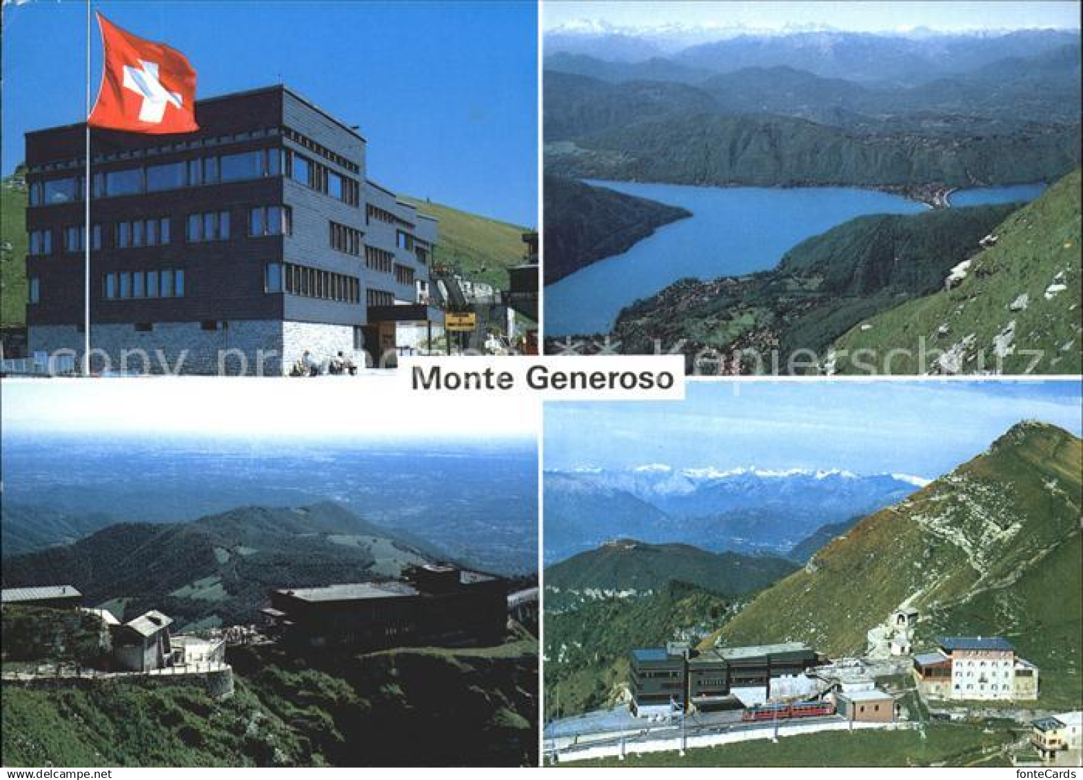 11866800 Monte Generoso mit Capolago Ferrovia Restaurant  Monte Generoso