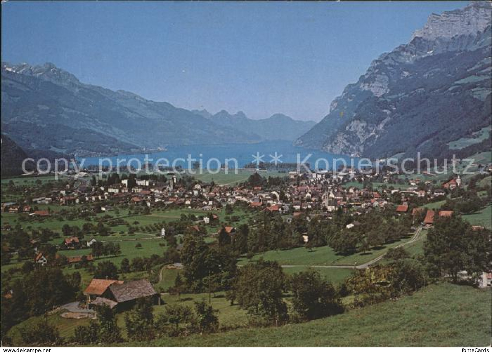 11866898 Walenstadt mit Walensee Walenstadt