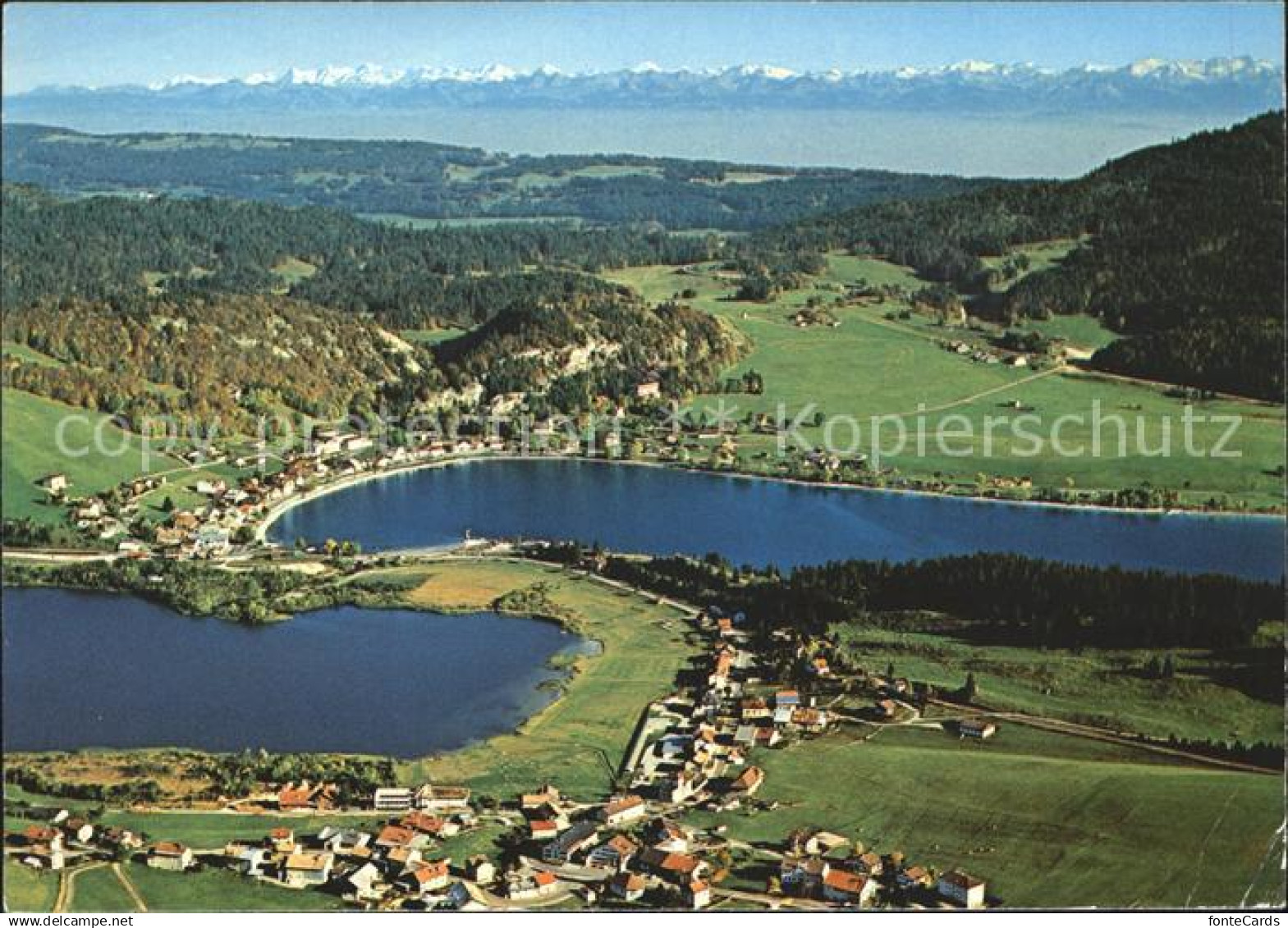 11875042 Le Pont VD Les Charbonnieres Lac de Joux Lac Brenet et les Alpes