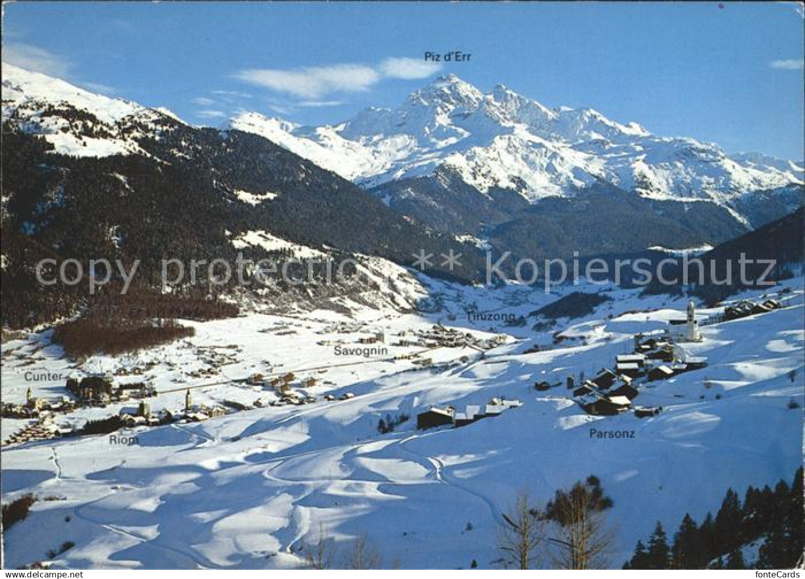 11880375 Oberhalbstein mit Cunter Riom Parsonz Savognin Tinizong und Piz d Err