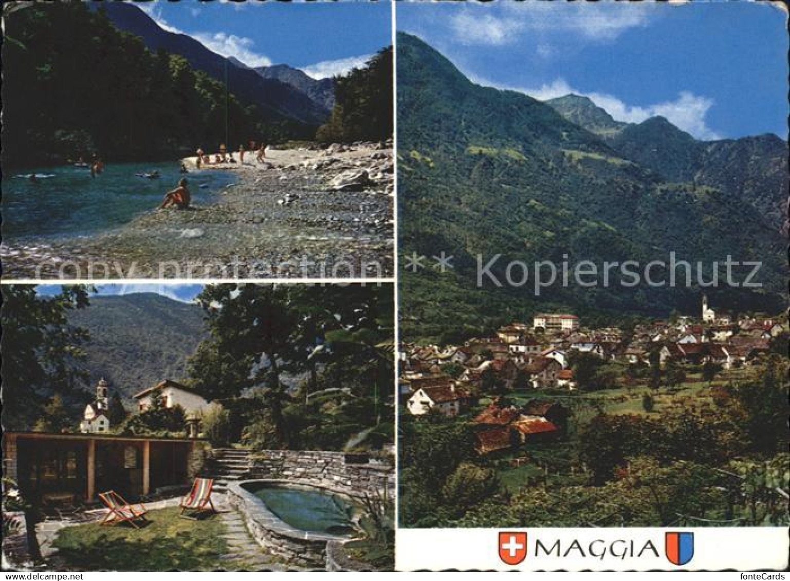 11891096 Maggia Panorama Dorfpartie Valle Maggia