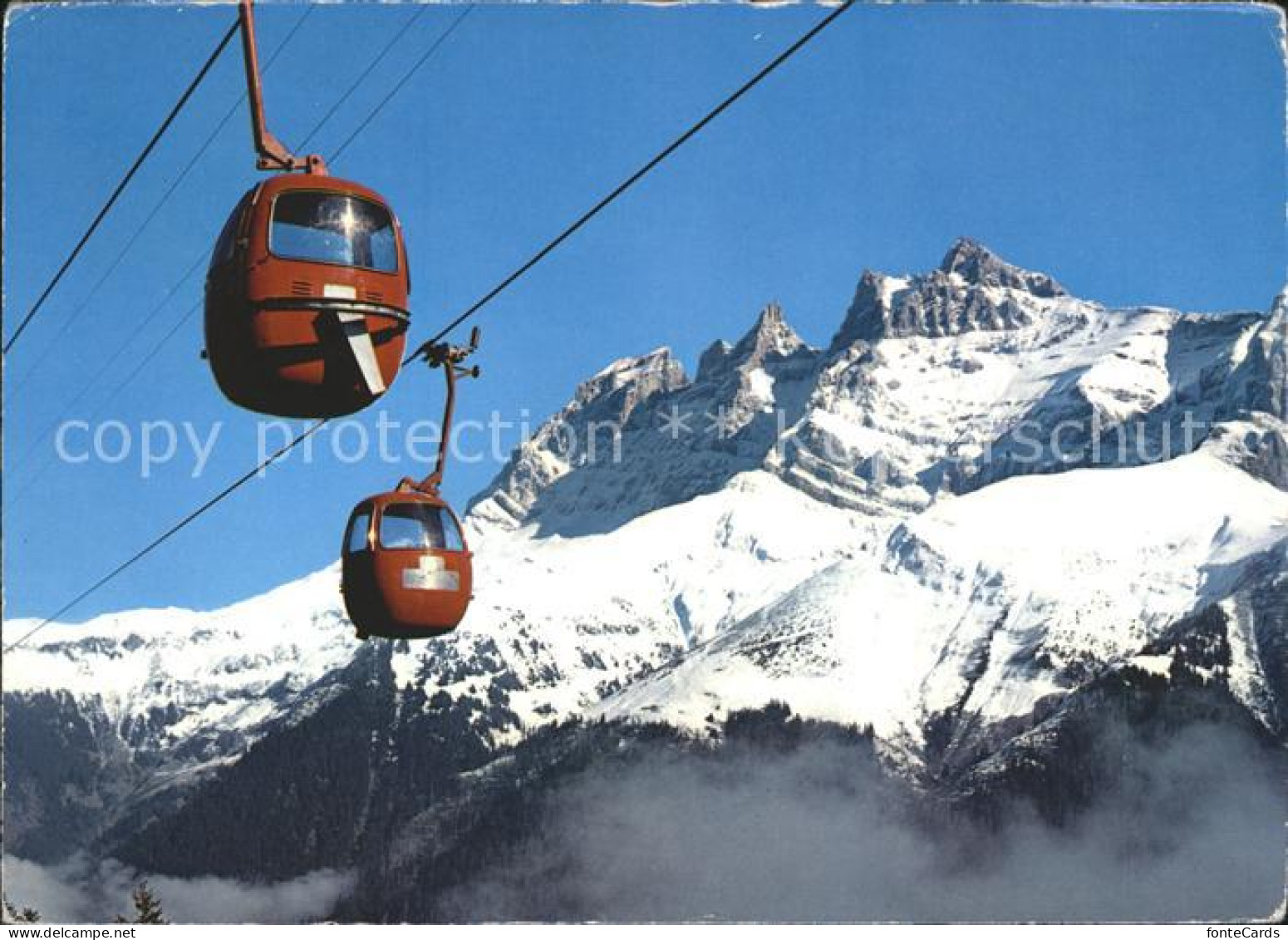 11899385 Champery Telecabine Champery Planachaux et Dents du Midi Walliser Alpen