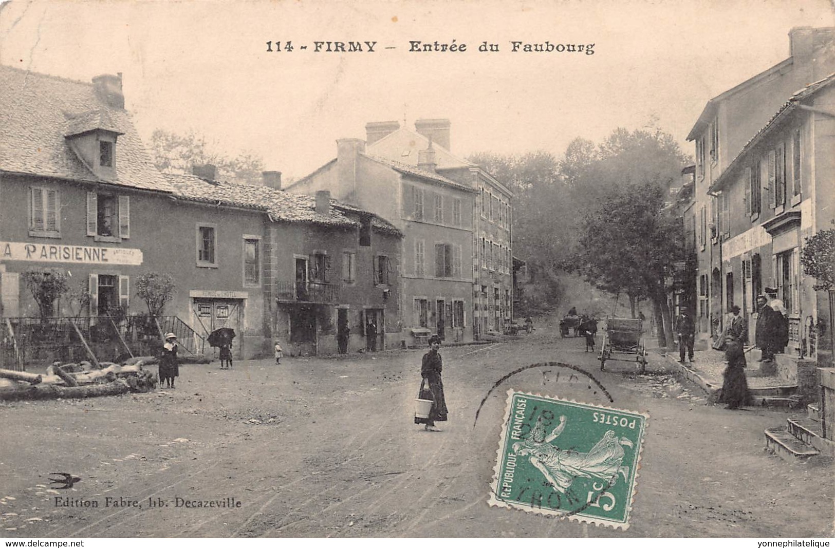 12 - AVEYRON - FIRMY - 10034 - entrée du faubourg