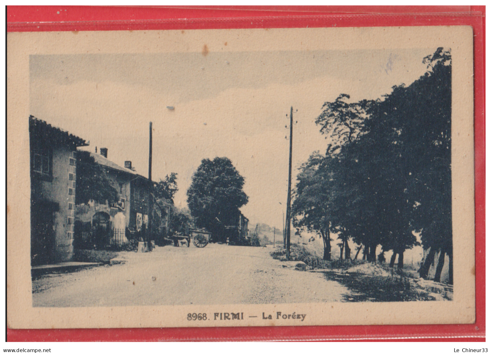 12 - FIRMI -- La Forezy ---attelage --cpsm pf - rare et inedite