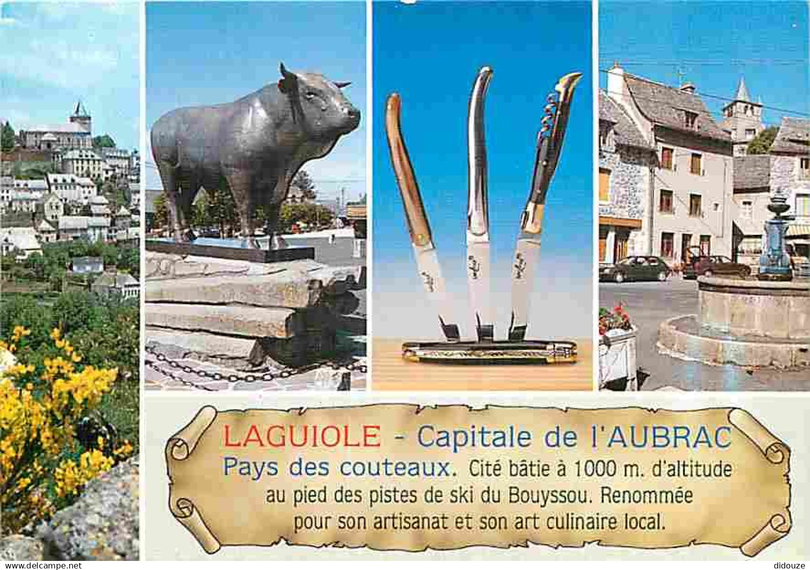 12 - Laguiole - Multivues - Couteaux - Automobiles - CPM - Voir Scans Recto-Verso