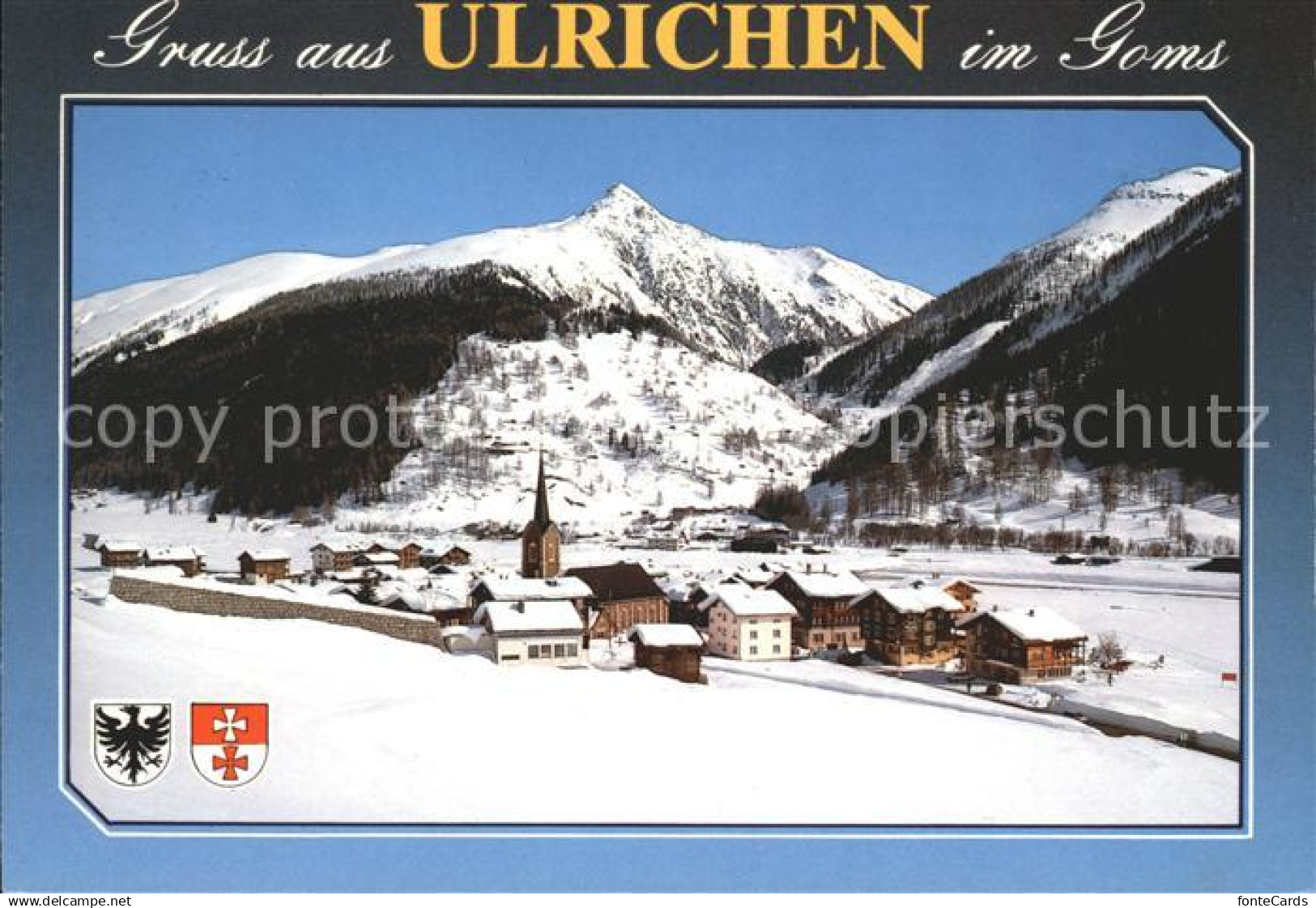 12002554 Ulrichen Ulrichen mit Blasenhorn