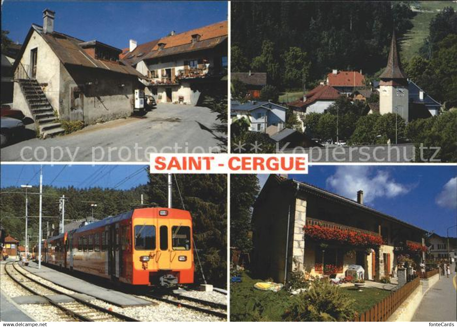 12004050 Saint-Cergue Nyon Suisse Train Nyon Saint Cergue Morez Maison de villag