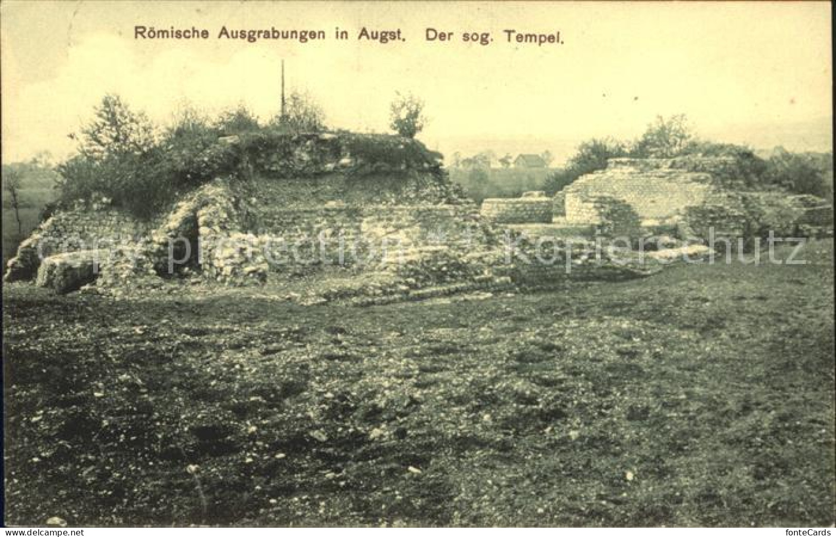 12042471 Augst Roemische Ausgrabungen Tempel Augst