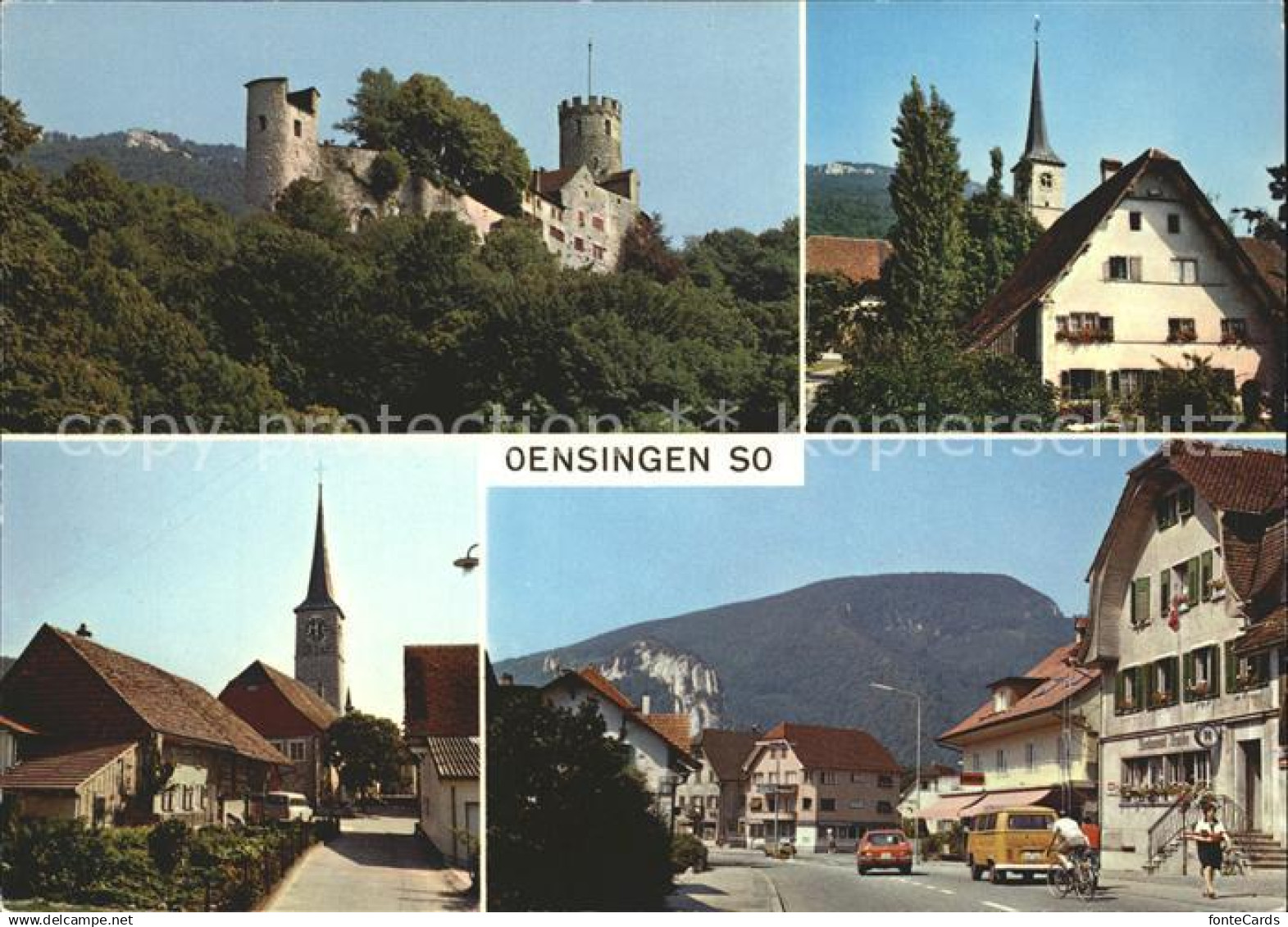 12107080 Oensingen Burg Kirche