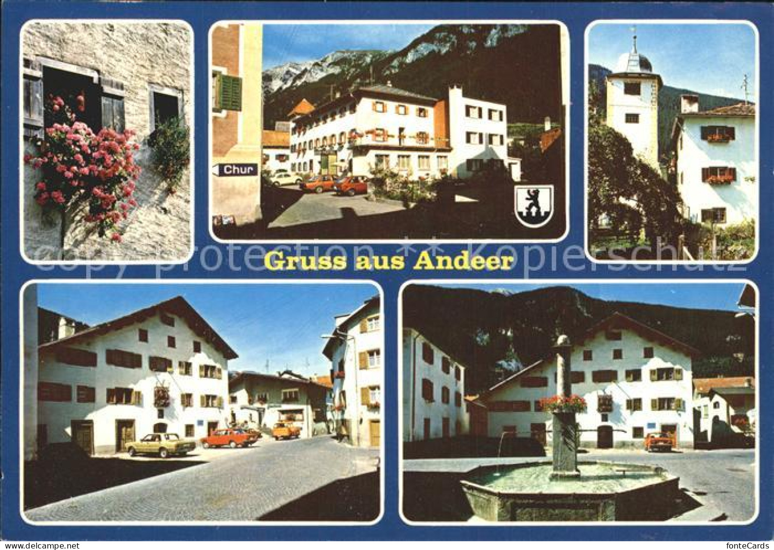 12200756 Andeer GR Brunnen Stadt Andeer