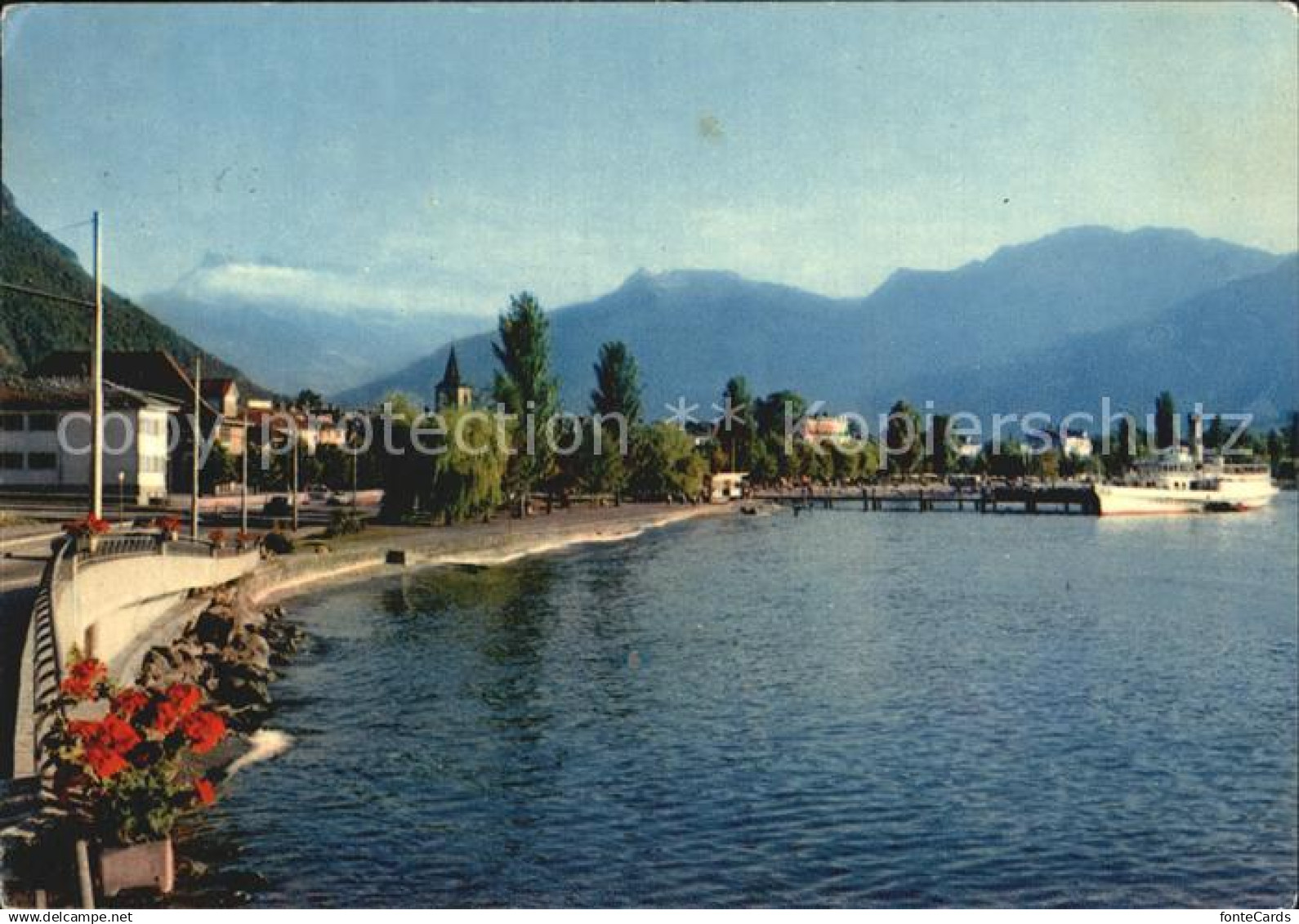 12450524 Villeneuve VD schiffsanlegestelle Villeneuve VD