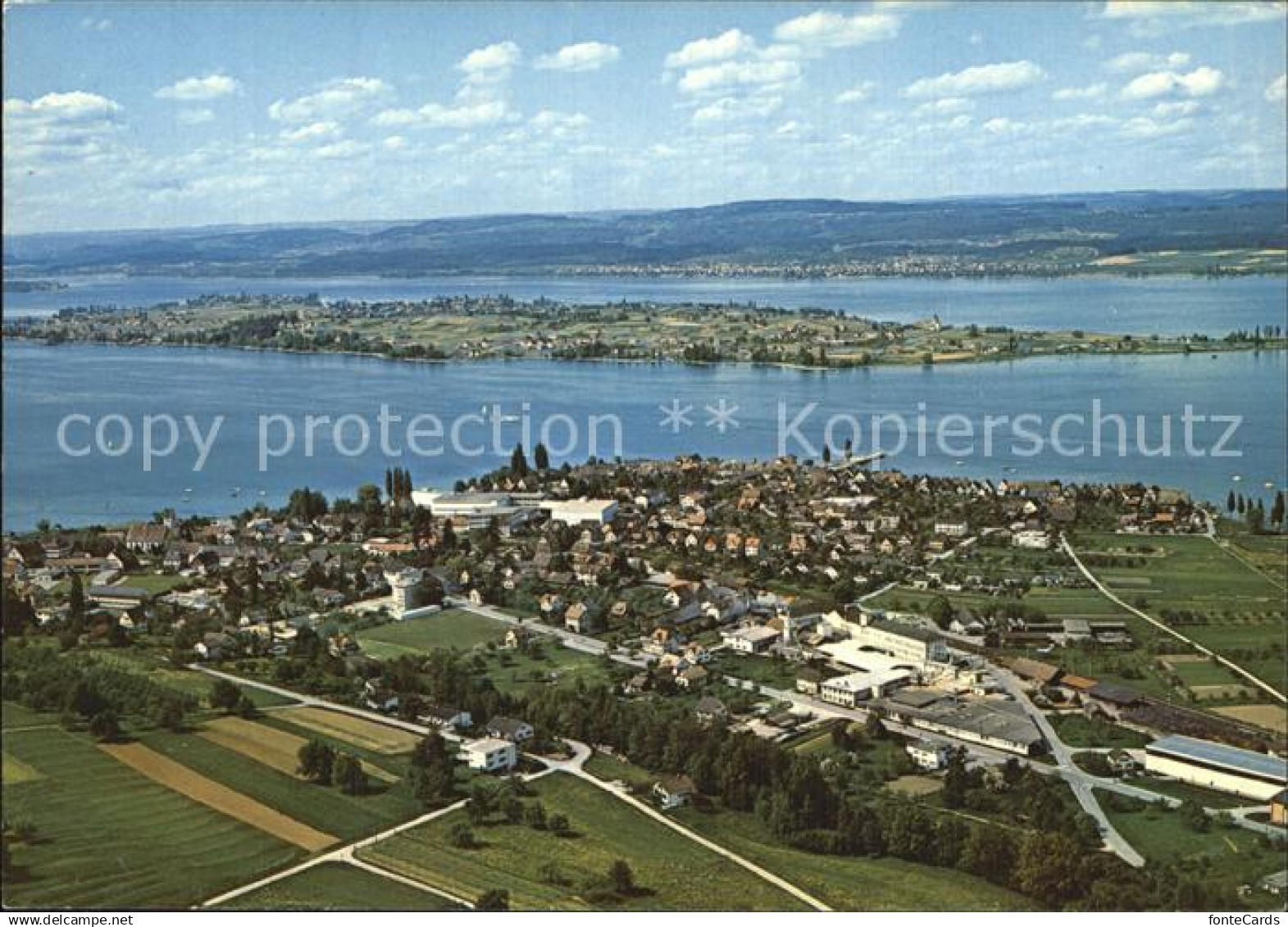 12568676 Ermatingen Untersee Insel Reichenau Flugaufnahme Ermatingen