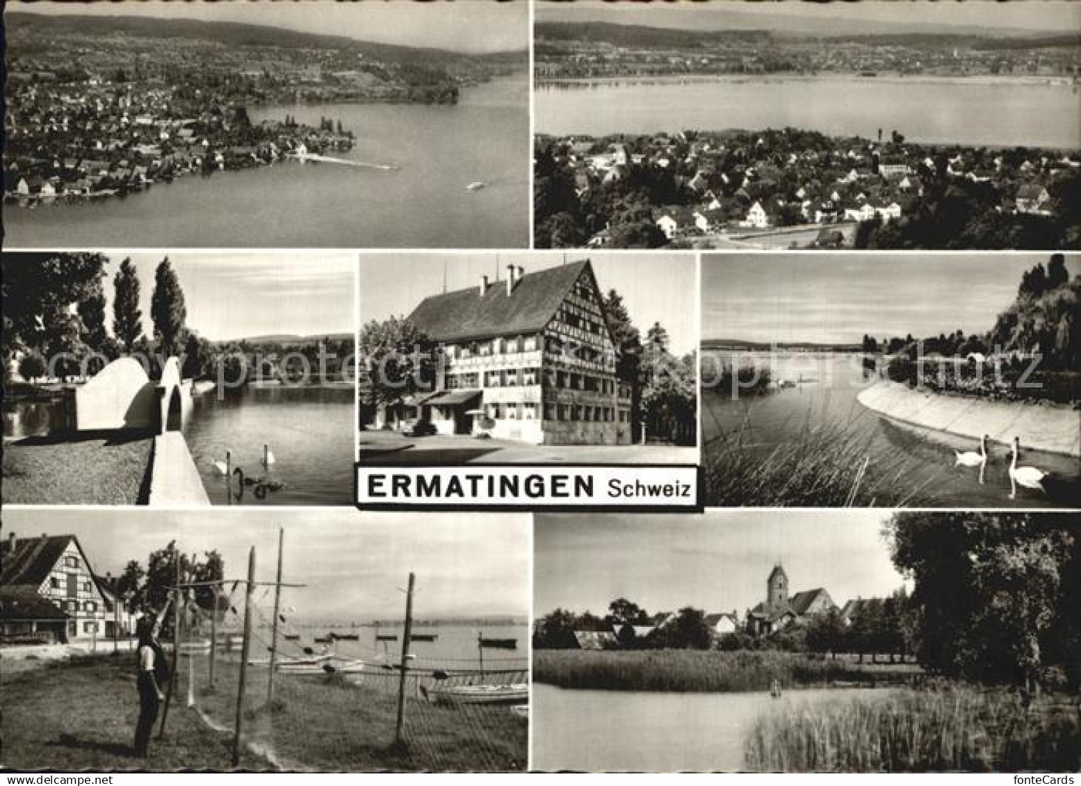 12593365 Ermatingen Untersee Panoramen Luftbild Ermatingen