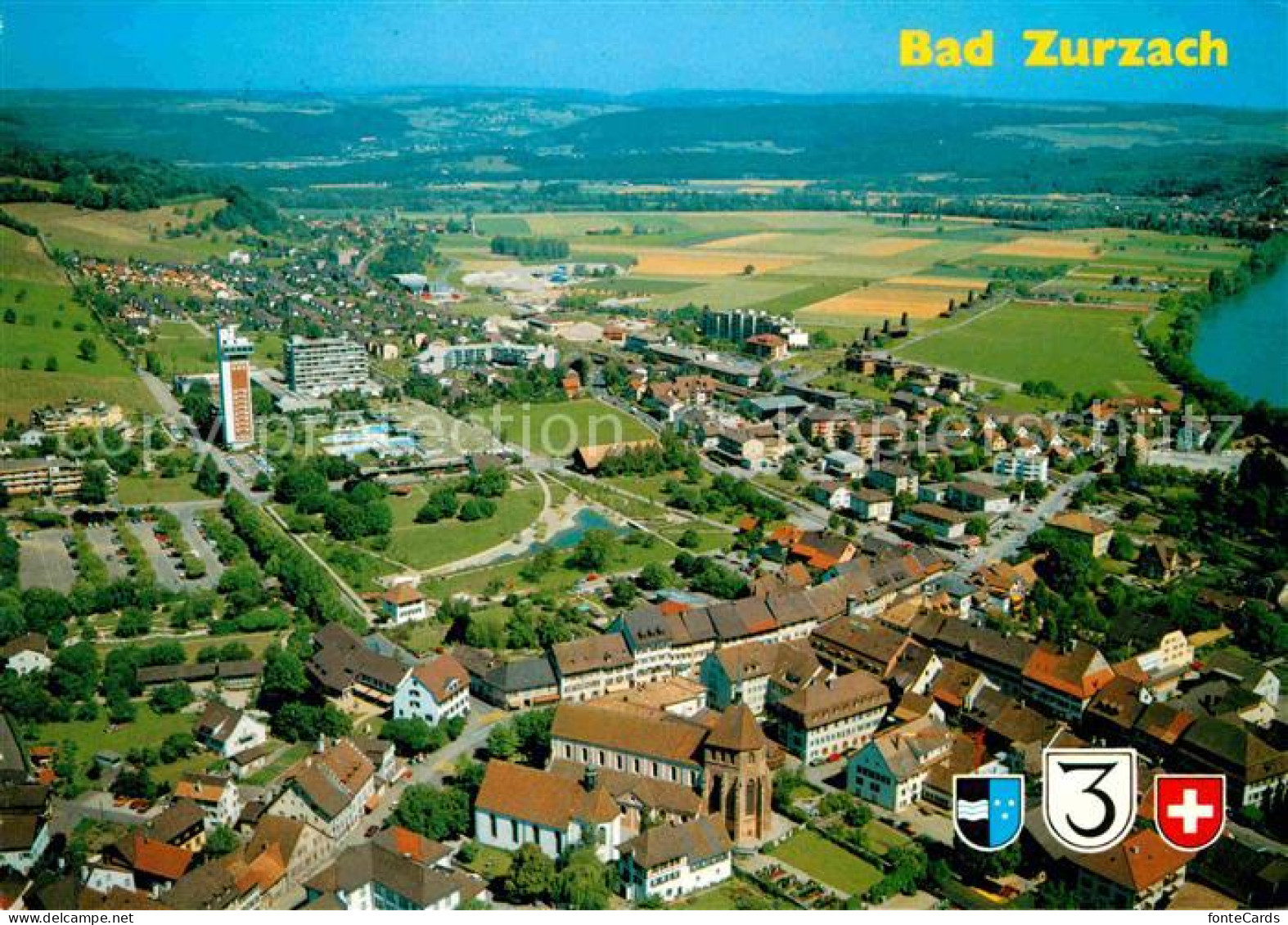 12719944 Bad Zurzach Fliegeraufnahme Bad Zurzach