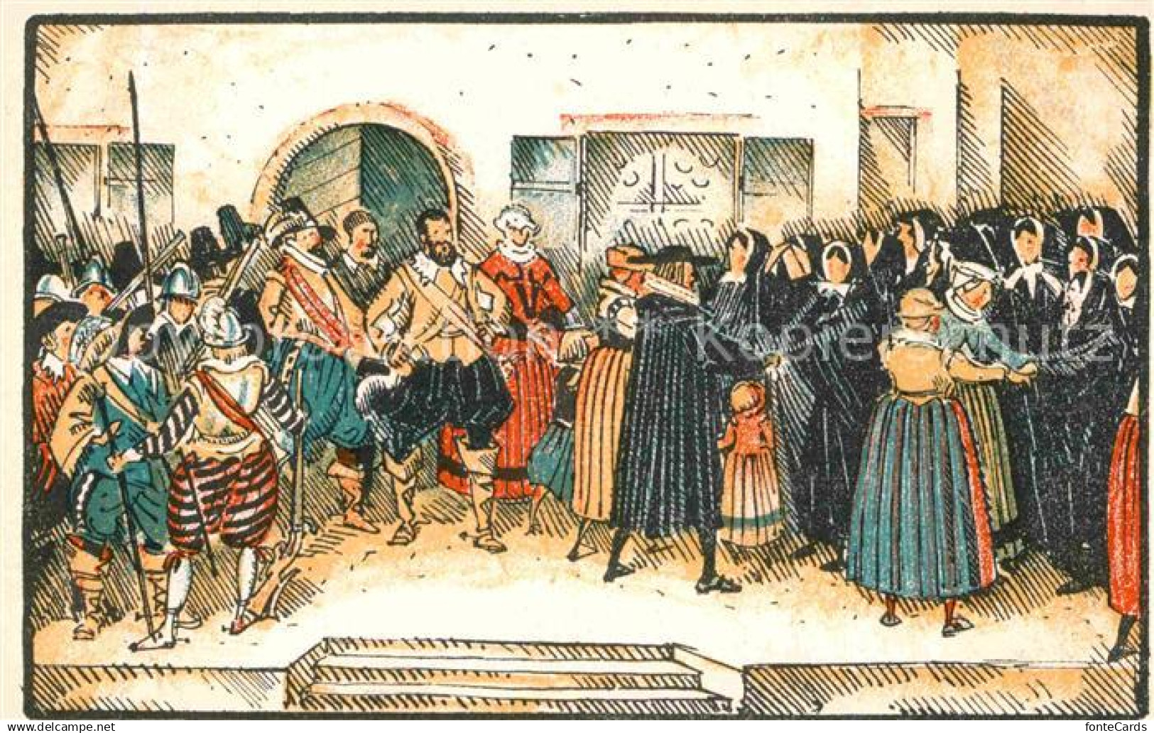 12730243 Riehen Wettstein und Riehen Festspiel Illustration Riehen