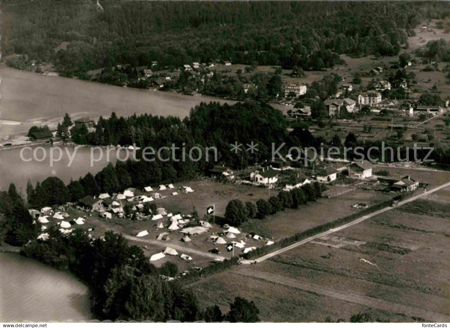 12731103 Boenigen Interlaken Grand Camping Fliegeraufnahme Boenigen Interlaken