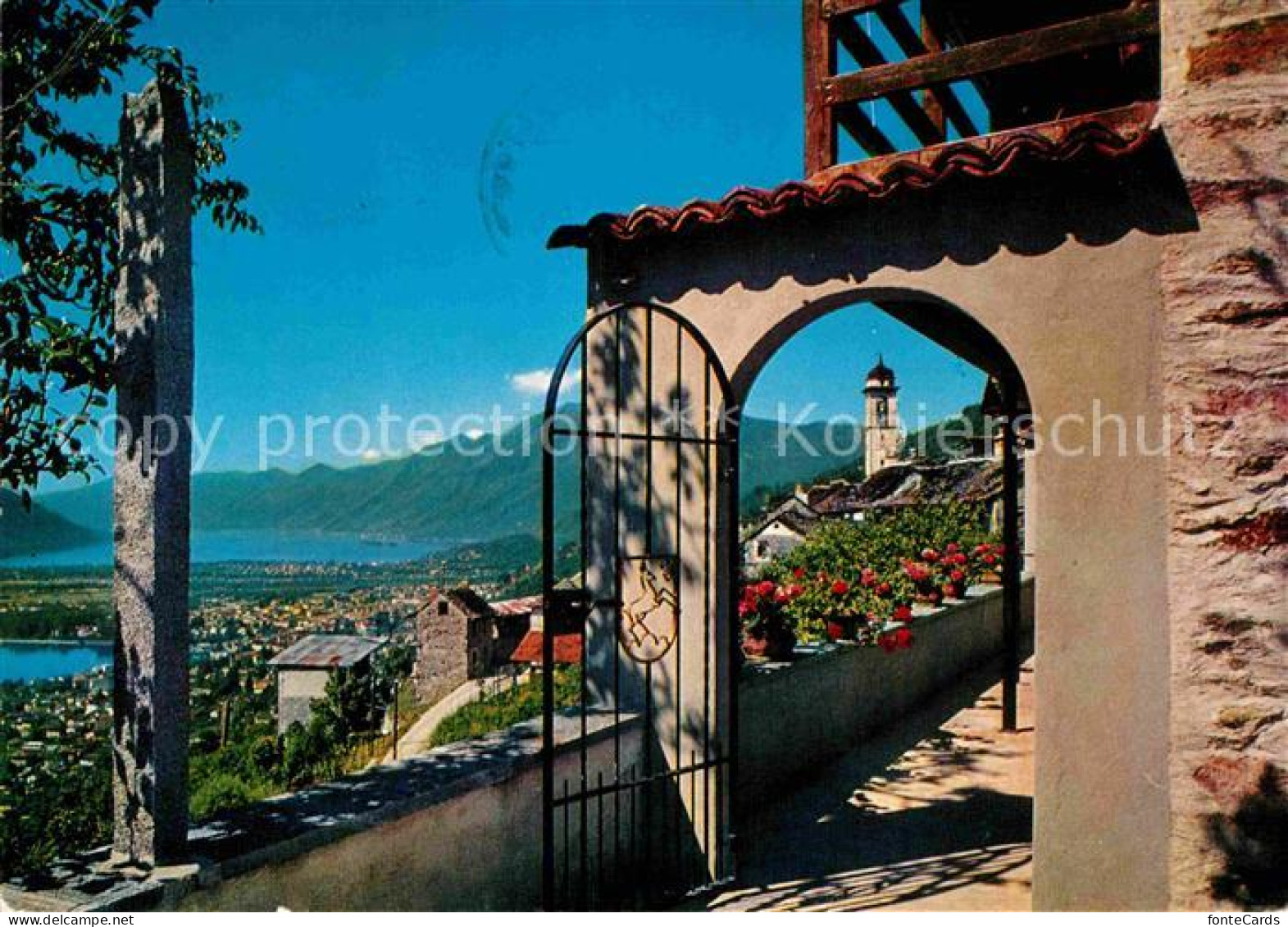 12847707 Brione Veranda Blick auf den See und Alpen Brione sopra Minusio