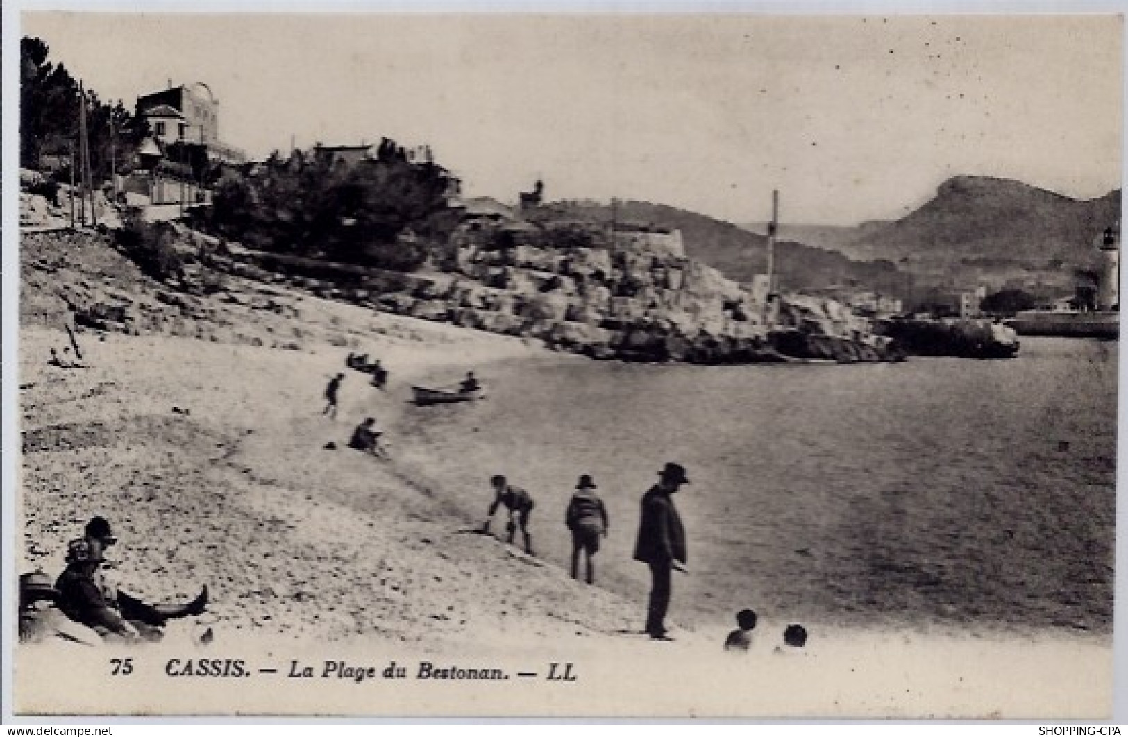 13 - Cassis - La plage du Bestonan - Non voyagé - Dos divisé...