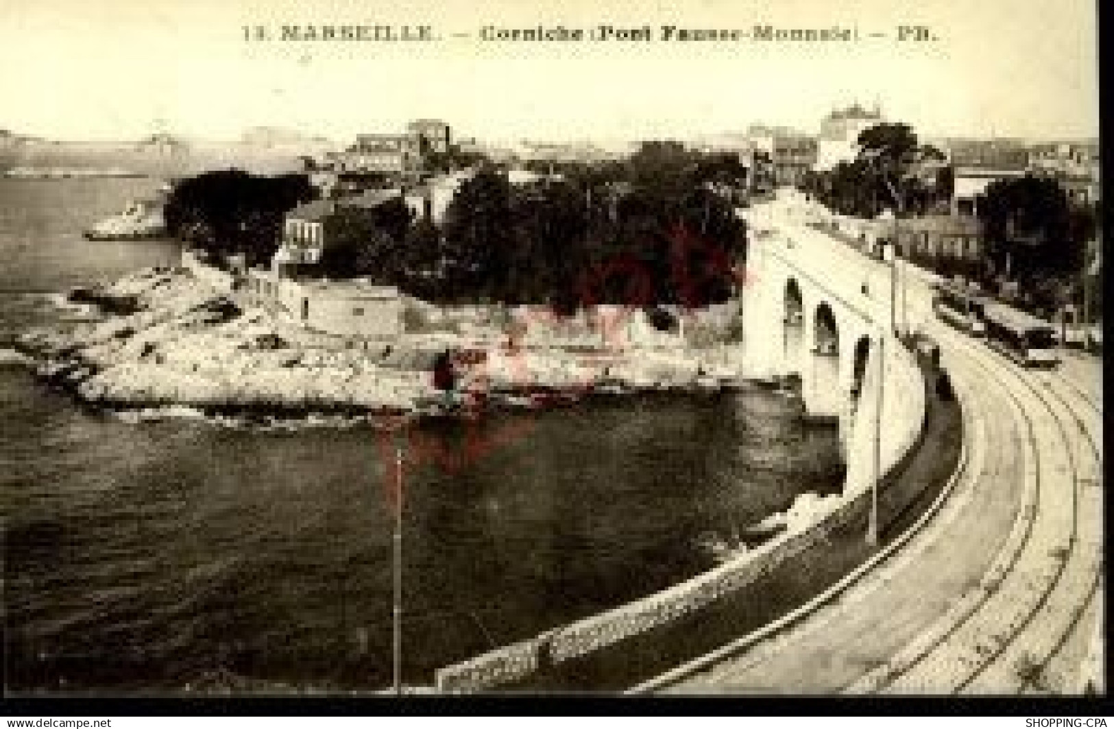 13 - MARSEILLE - CORNICHE -PONT FAUSSE MONNAIE -TRAMWAY