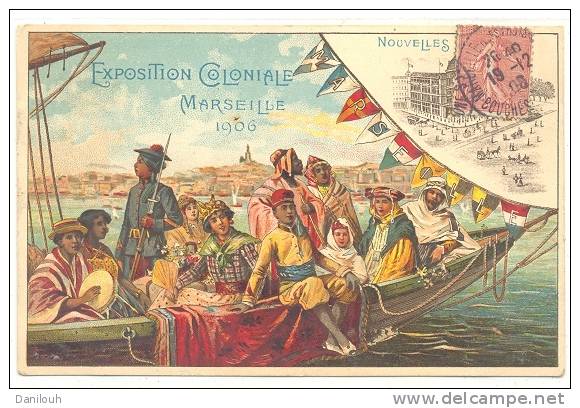 13 // MARSEILLE   EXPOSITION COLONIALE 1906  /   illustation