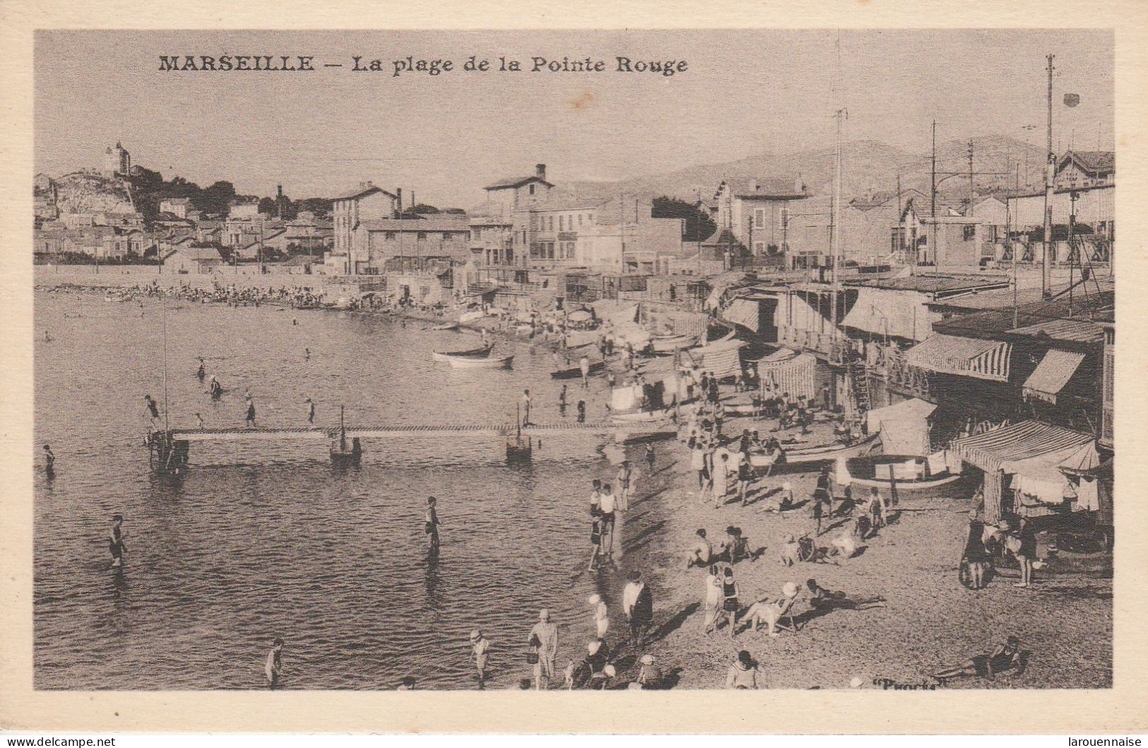 13 - MARSEILLE - La plage de la Pointe Rouge