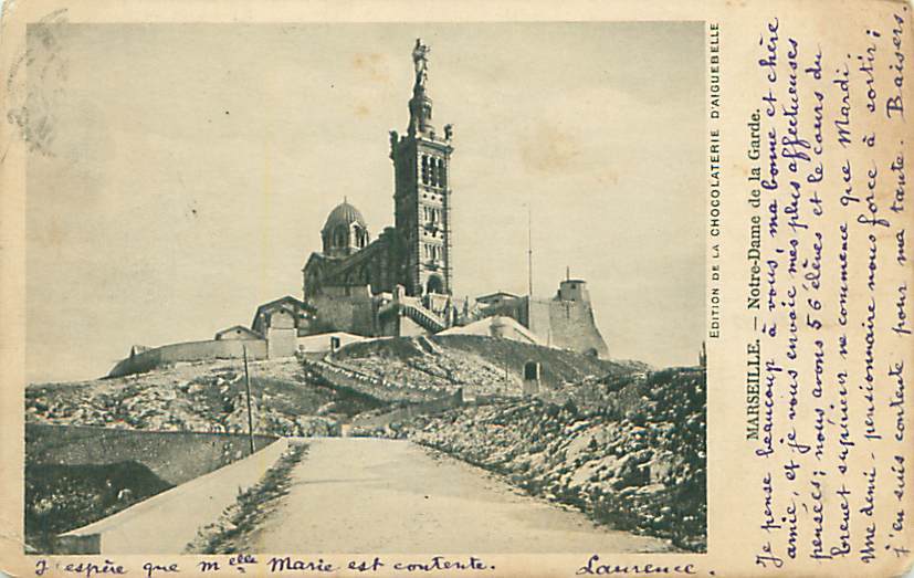 13 - MARSEILLE - Notre-Dame de la Garde (Ed. Chocolaterie d'Aiguebelle)