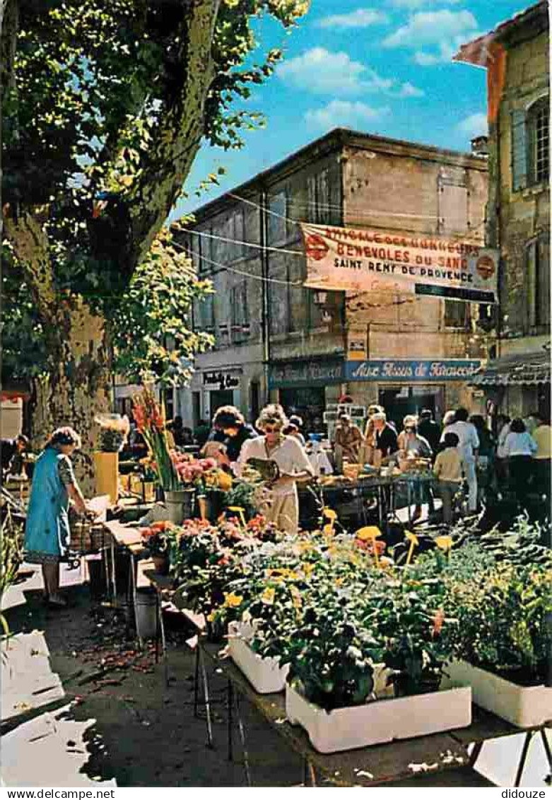 13 - Saint Remy de Provence - Place de la Mairie - Marché aux Fleurs - CPM - Voir Scans Recto-Verso