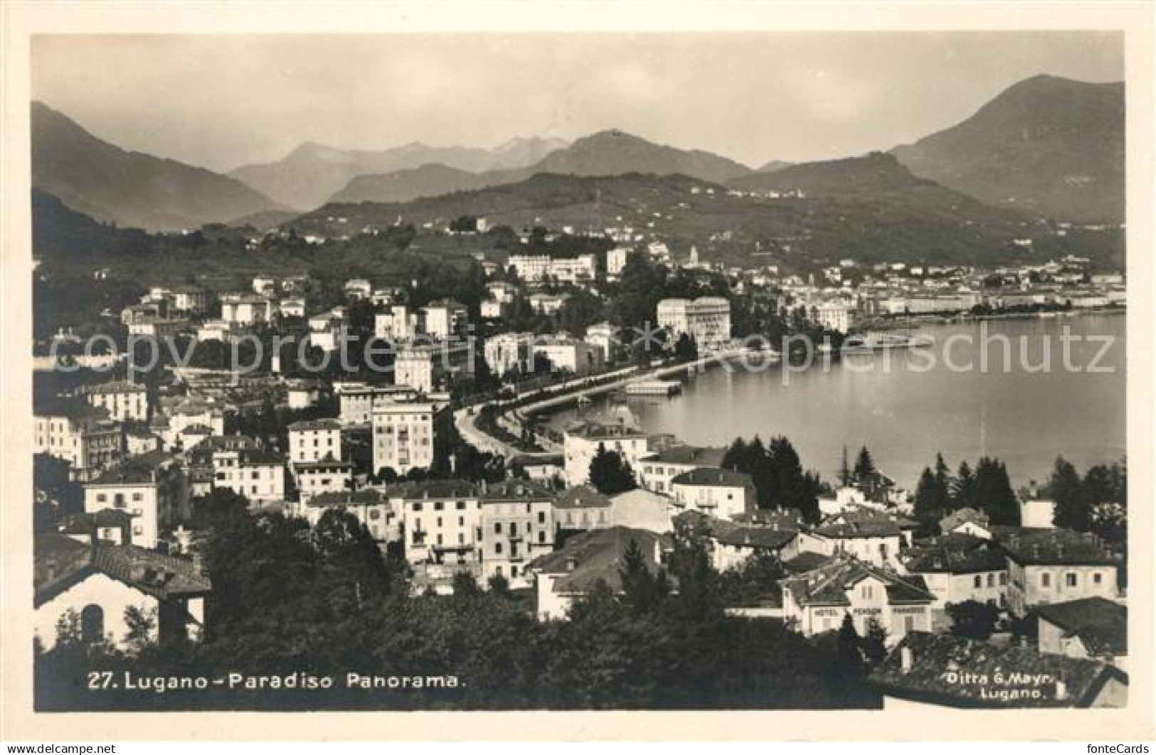 13063246 Lugano Lago di Lugano Paradiso Panorama Lugano