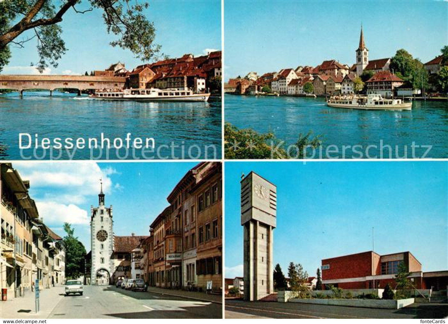 13179021 Diessenhofen Tor Bruecke Personenschiffahrt Diessenhofen