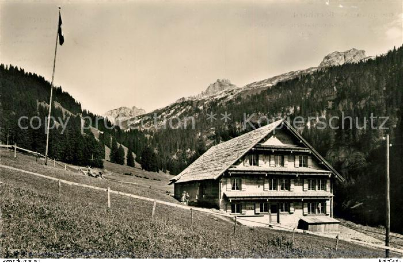 13190060 Riemenstalden Berghaus St Bernhard Alp Kirchrueti